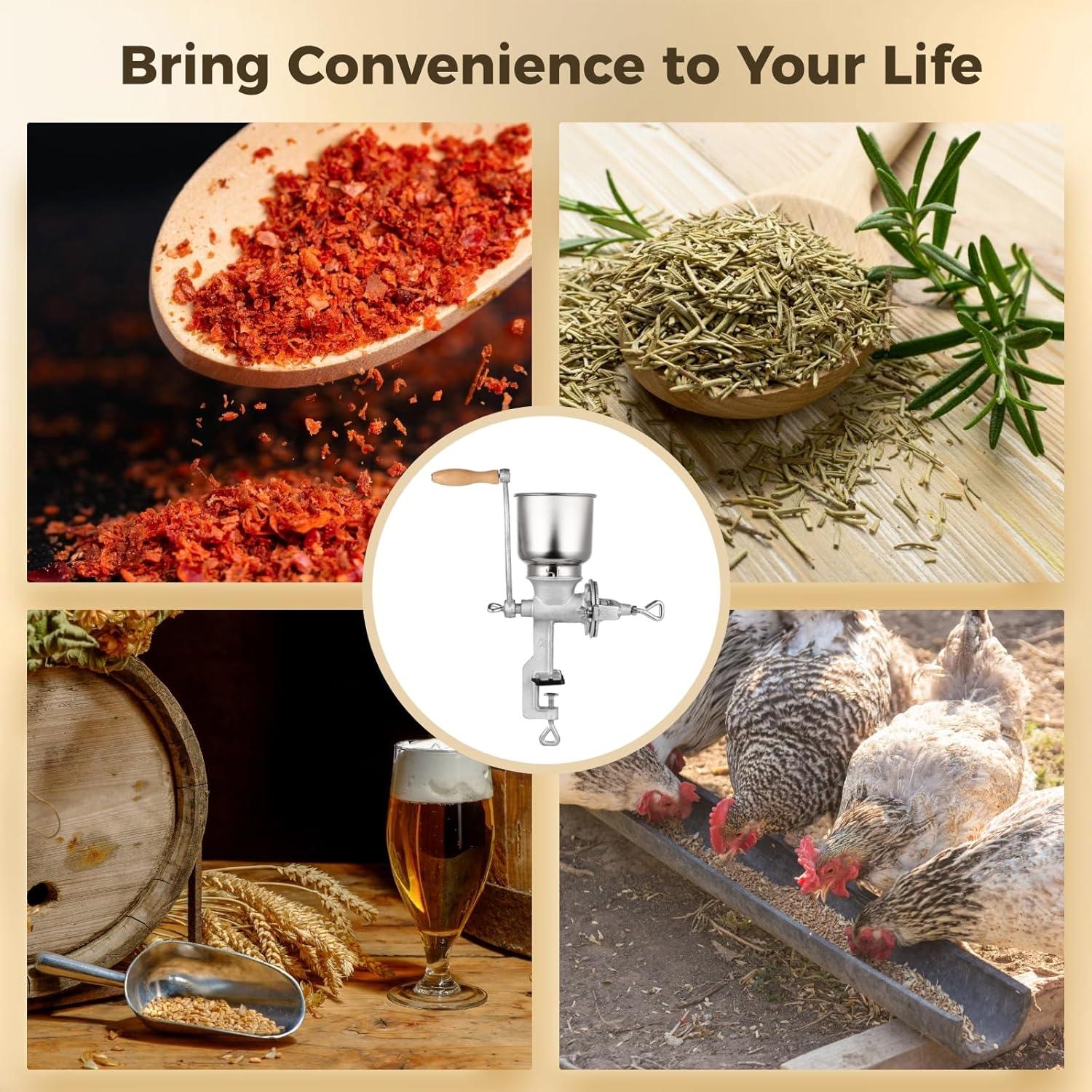 Molino de Grano Manual TIMCORR de Hierro Fundido 3.5 kg