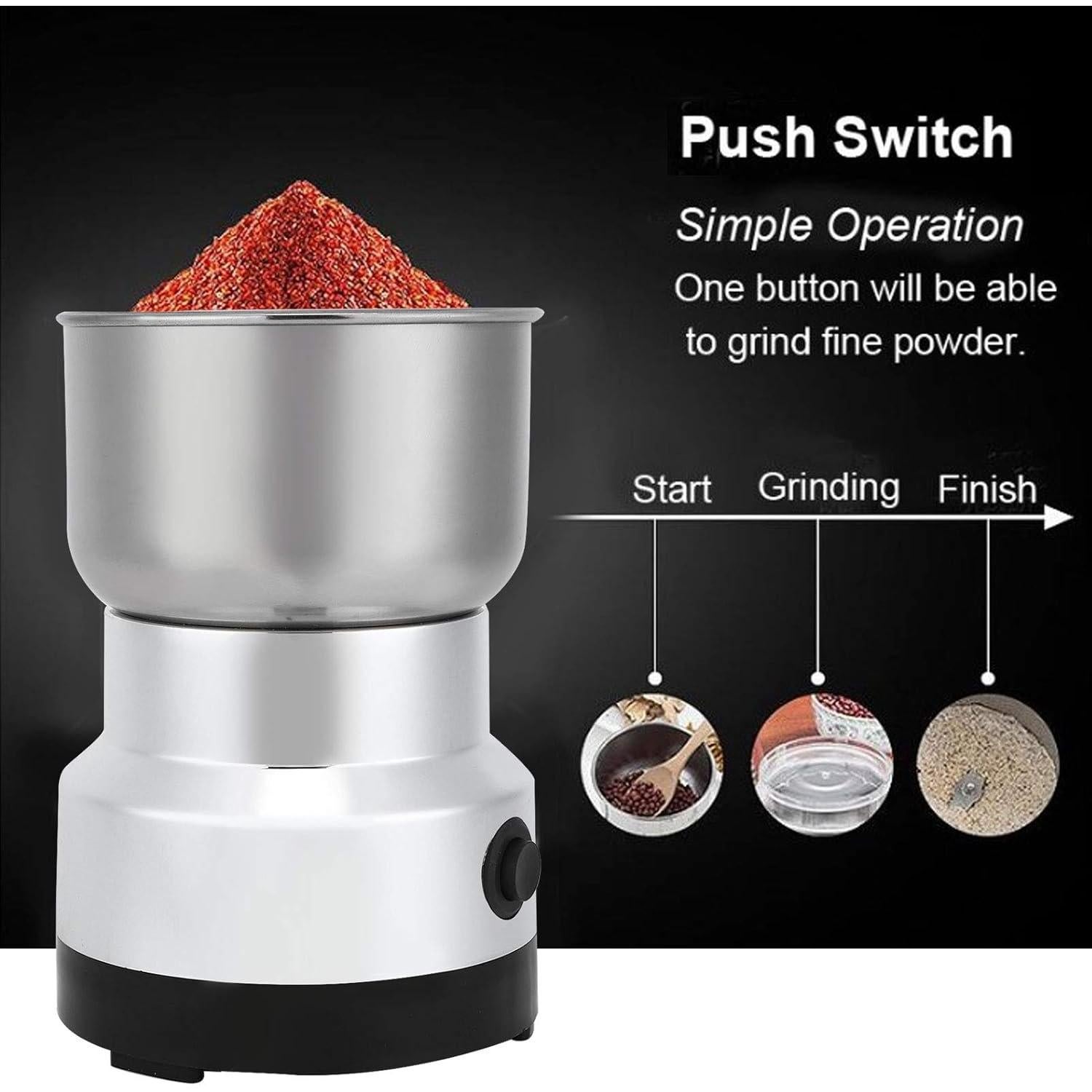 Molino Eléctrico Multifuncional Acero Inoxidable 100-200W