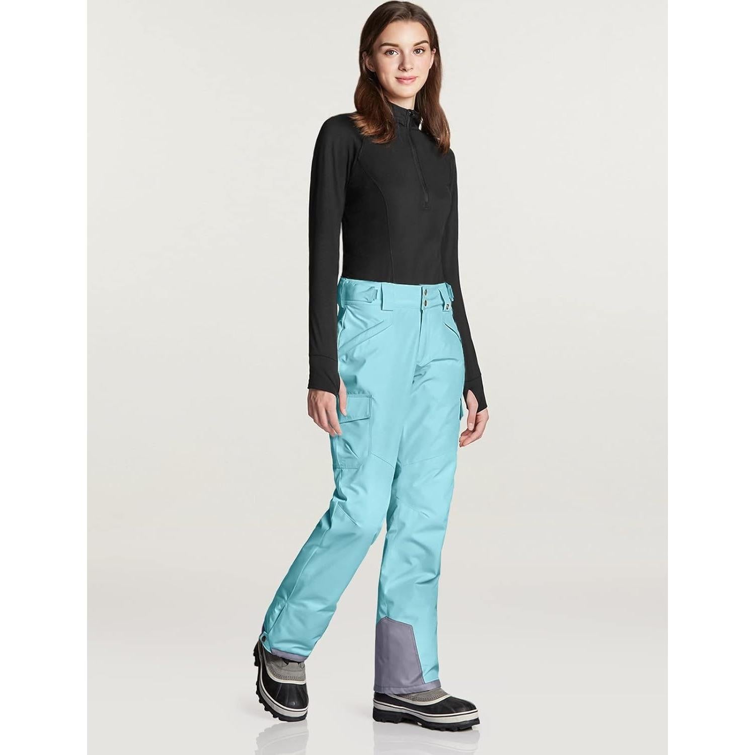 Pantalones de Nieve TSLA para Mujeres Medianos Impermeables