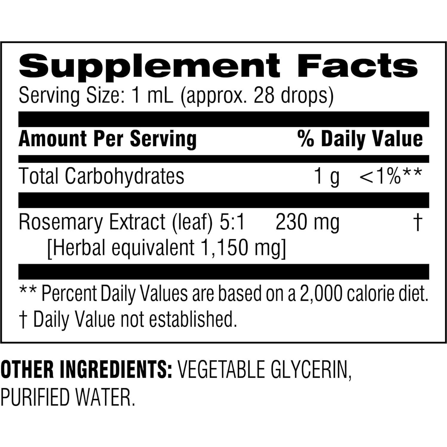 Extracto Líquido de Hoja de Romero Botanic Choice 29.57 ml