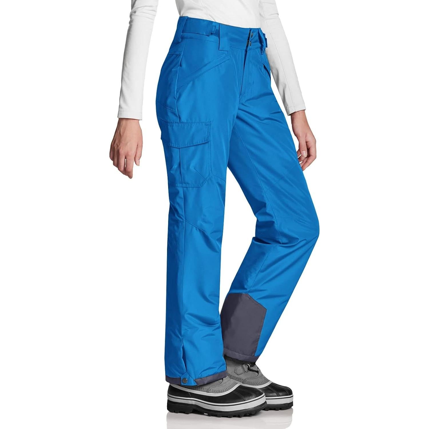 Pantalones de Nieve TSLA para Mujeres Azul Cielo Impermeables