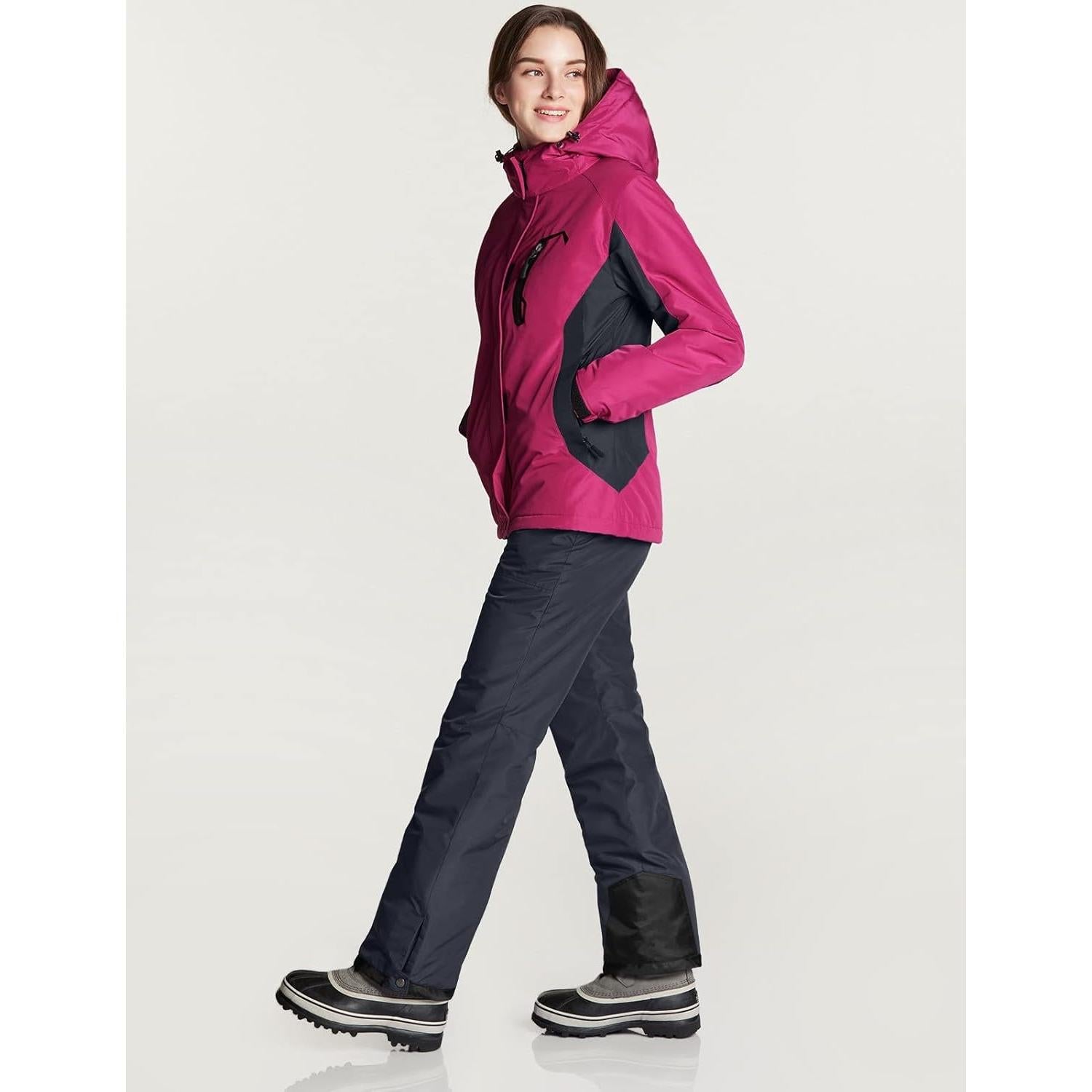 Pantalones de Nieve TSLA para Mujeres X-Large Impermeables