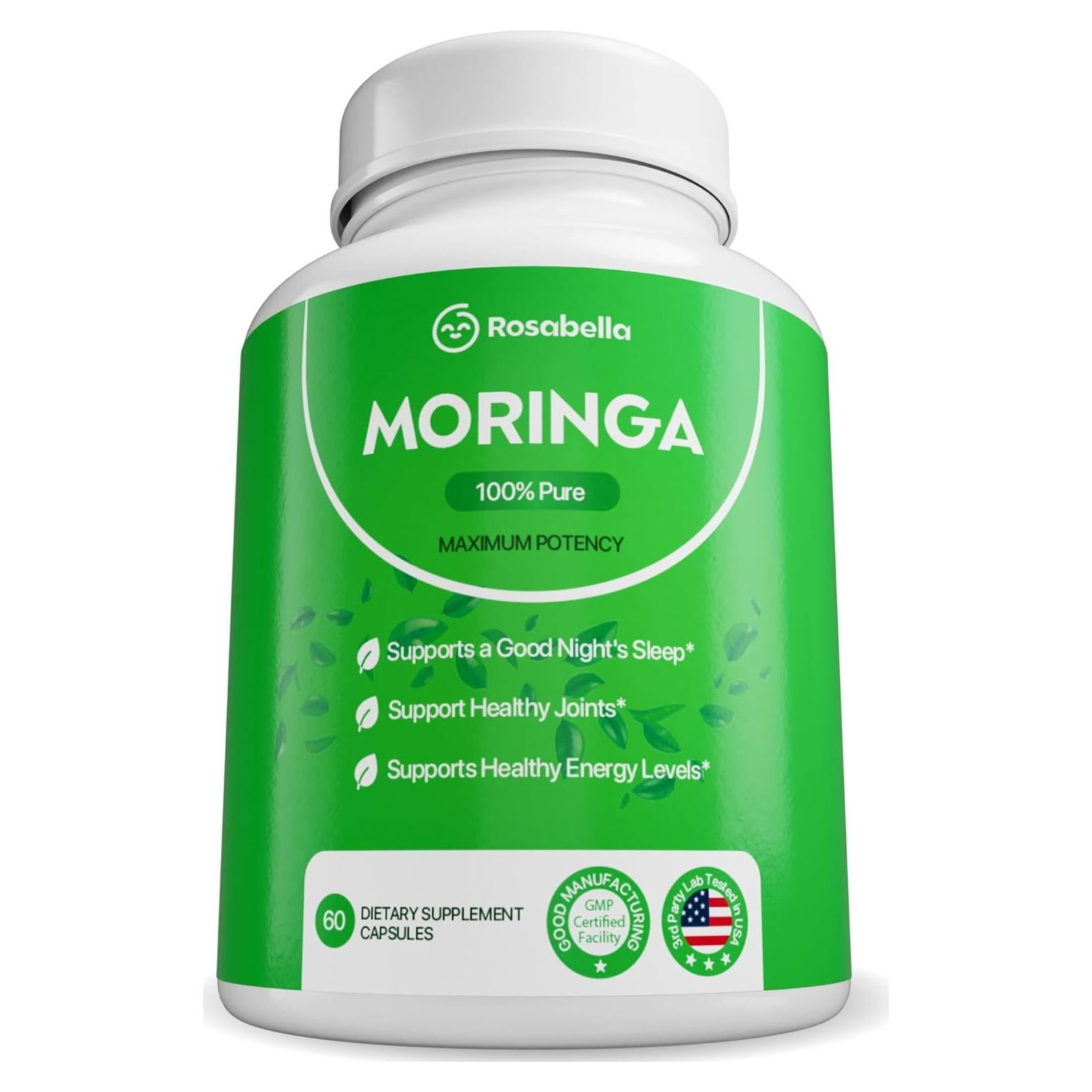 Cápsulas de Moringa Rosabella 60 Unidades - Superalimento Natural