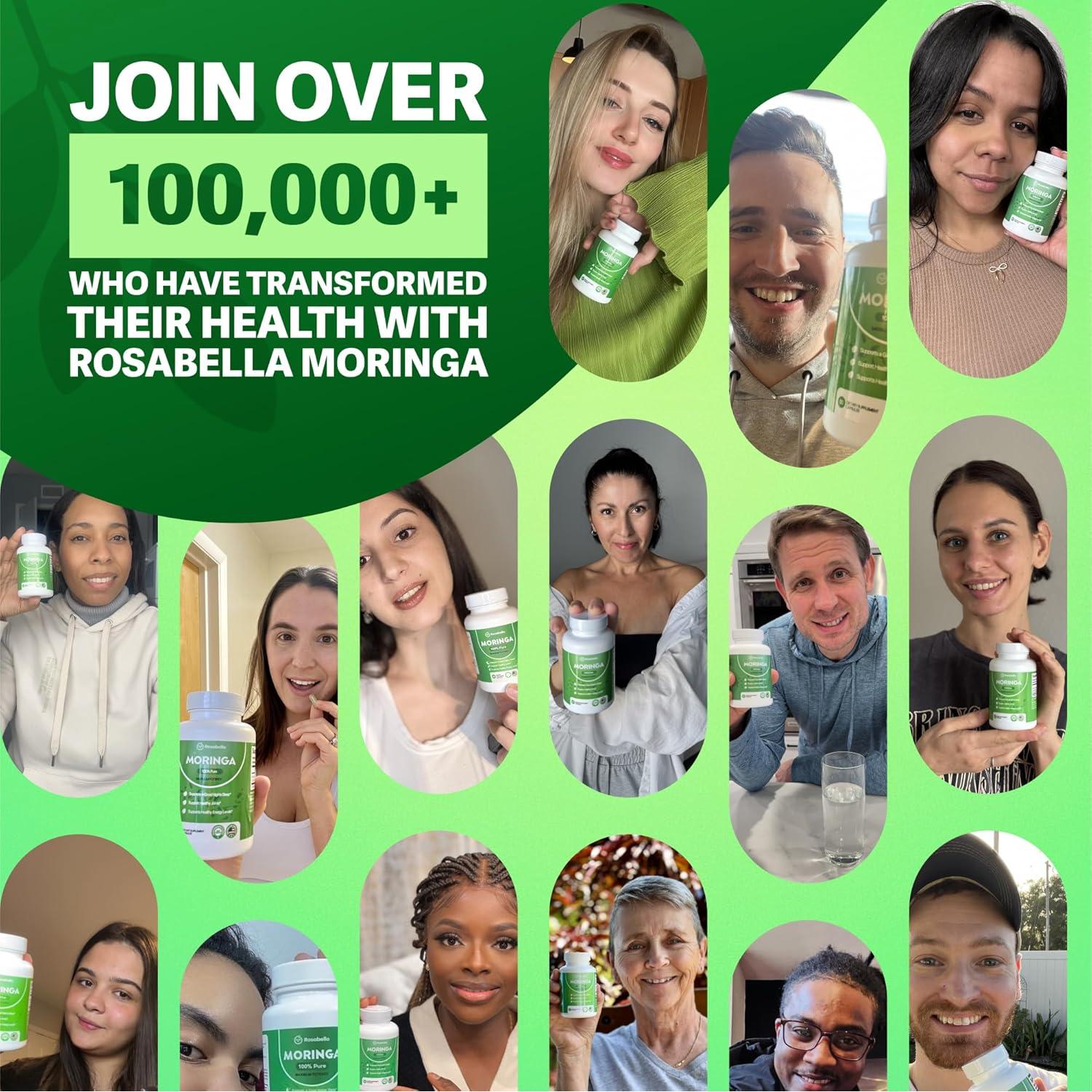 Cápsulas de Moringa Rosabella 60 Unidades - Superalimento Natural