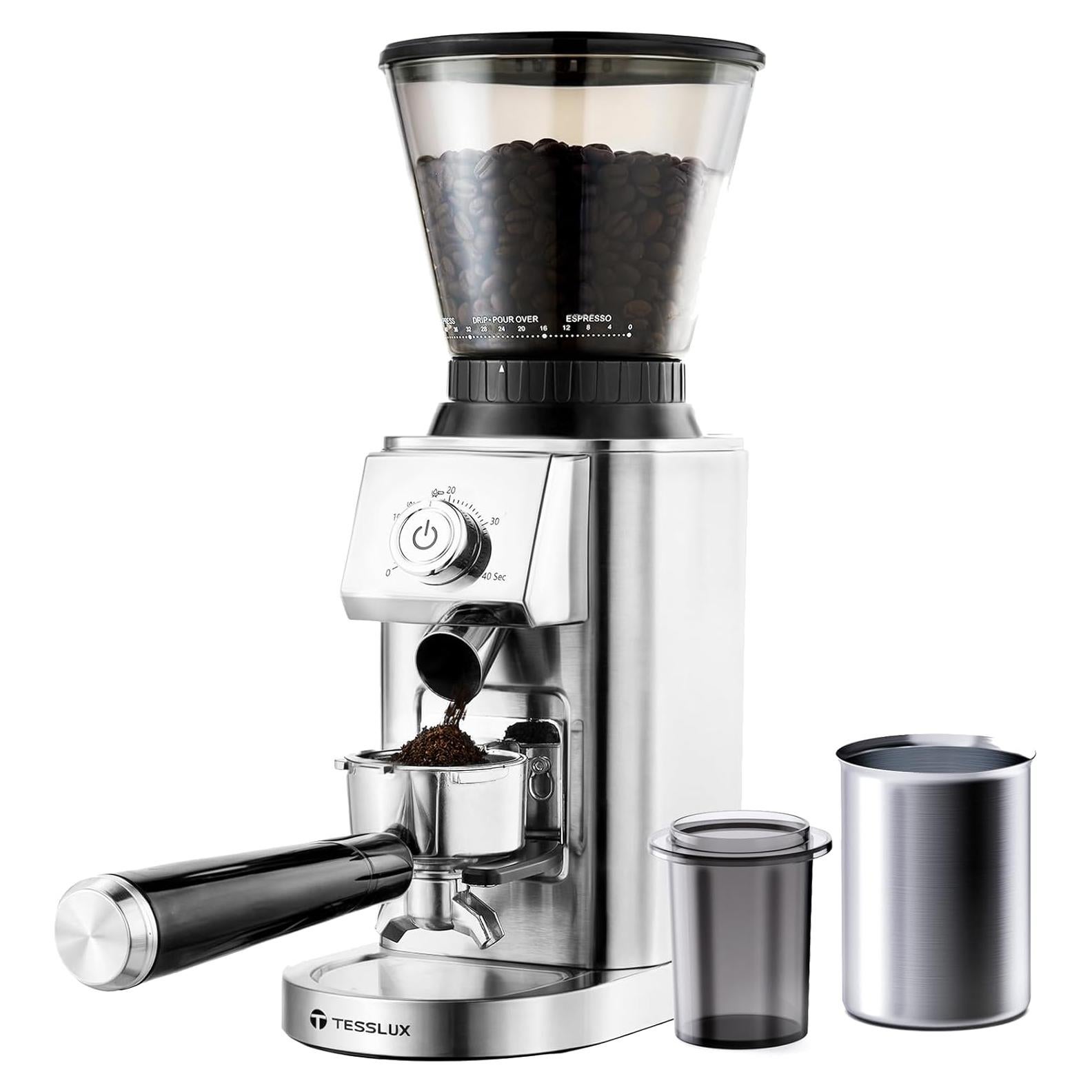 Molino de Café Eléctrico Tesslux TXCG-2503 12oz 340g Antiestático