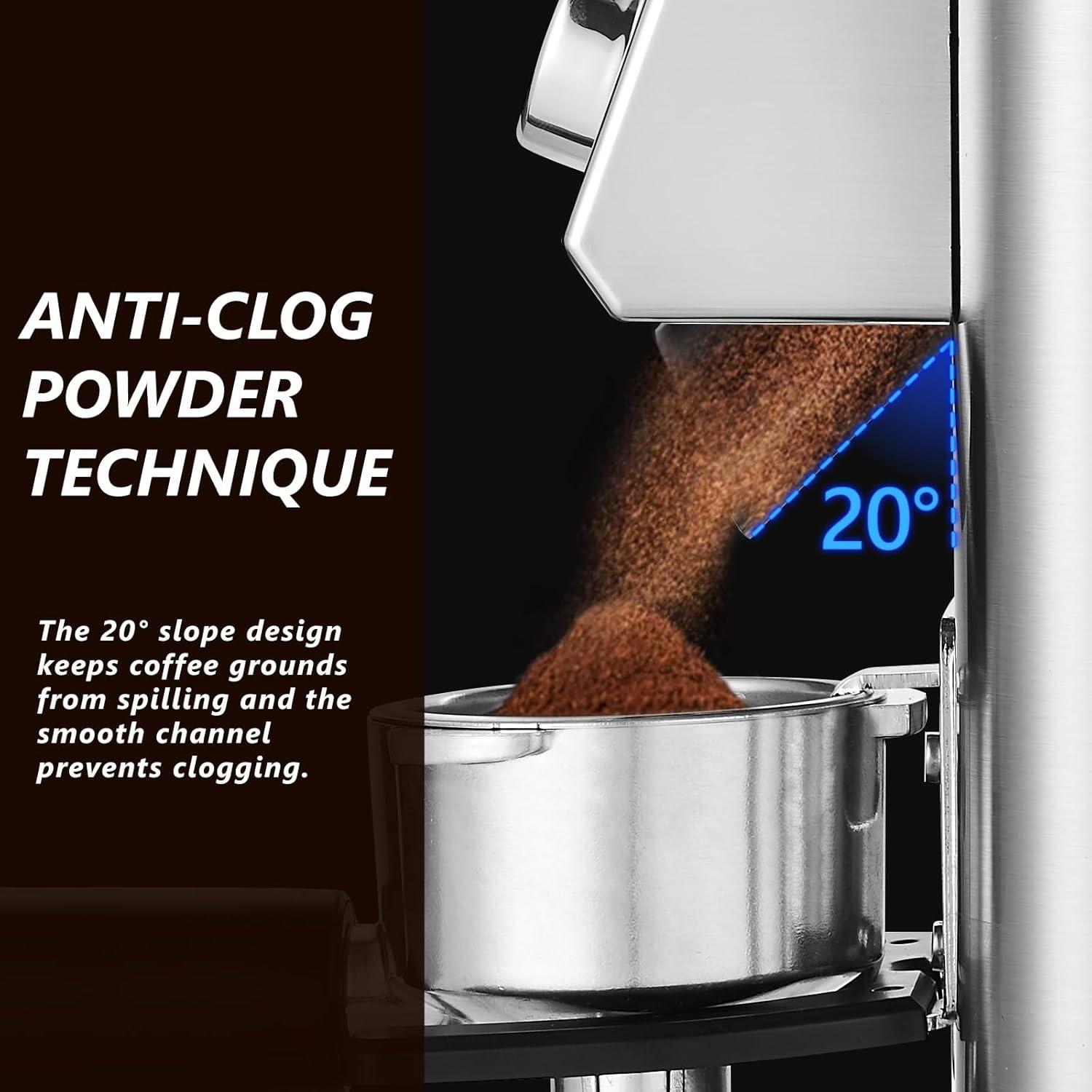 Molino de Café Eléctrico Tesslux TXCG-2503 12oz 340g Antiestático