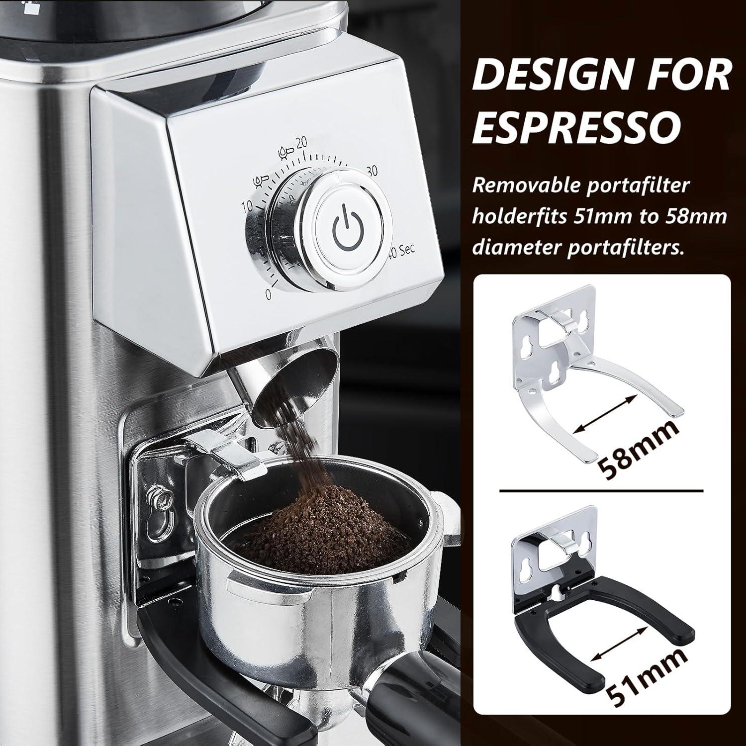 Molino de Café Eléctrico Tesslux TXCG-2503 12oz 340g Antiestático