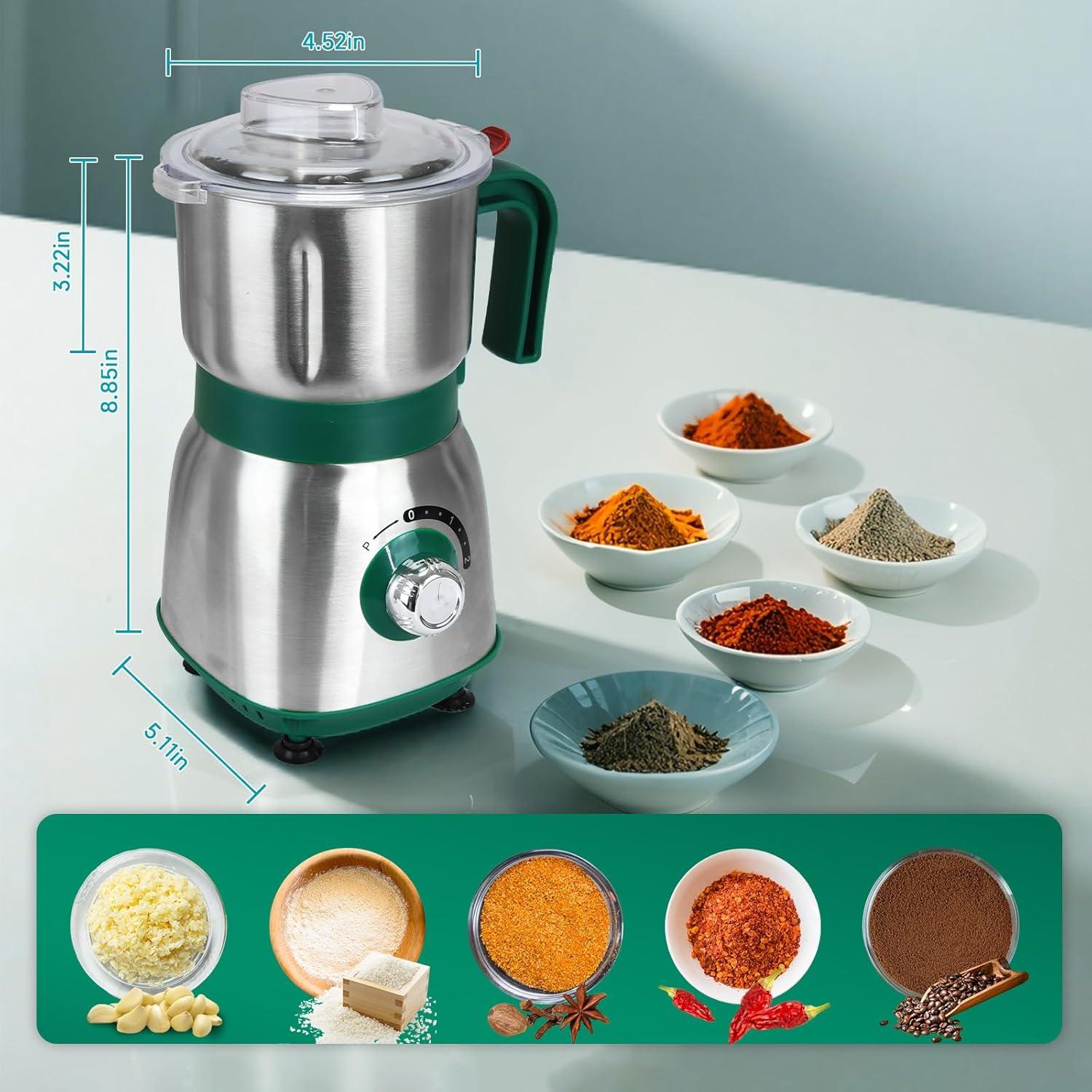 Molino de Especias Eléctrico Tosgar 600ml 500W Verde