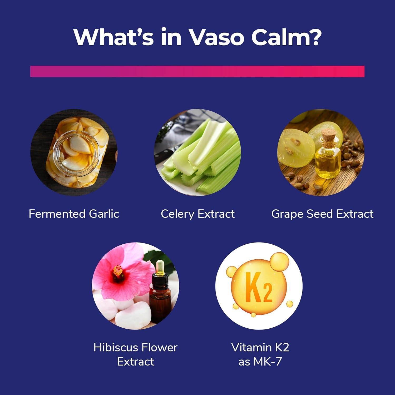 Vaso Calm - Suplemento para Circulación Saludable 60 Cápsulas