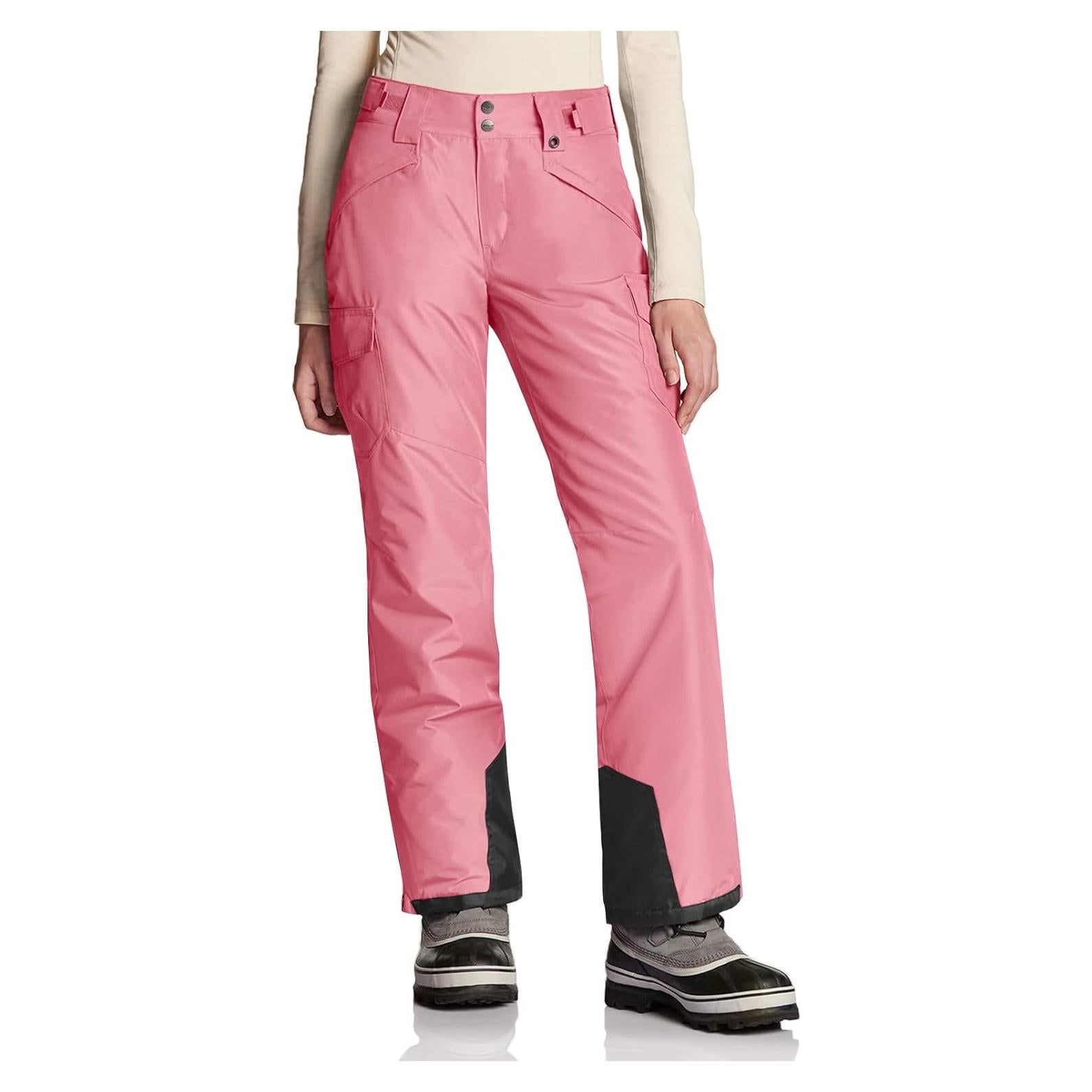 Pantalones de Nieve TSLA para Mujeres Medianos Rosa