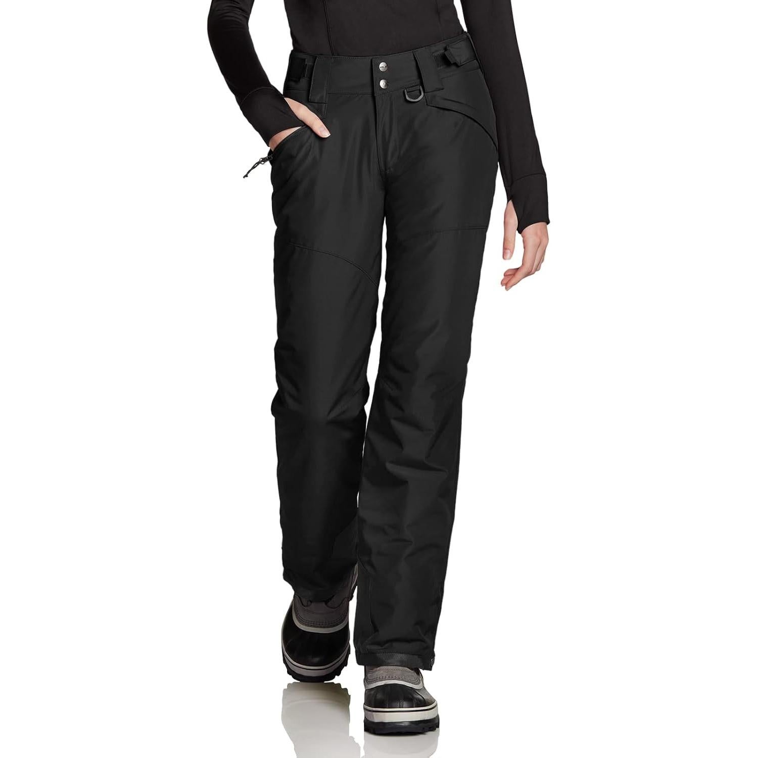 Pantalones de Nieve TSLA para Mujeres X-Large Negros