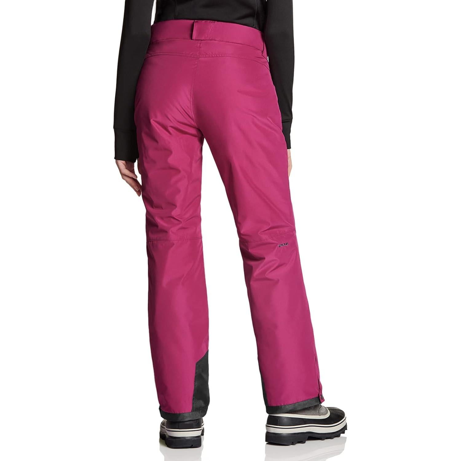 Pantalones de Nieve TSLA para Mujeres Medianos Ciruela