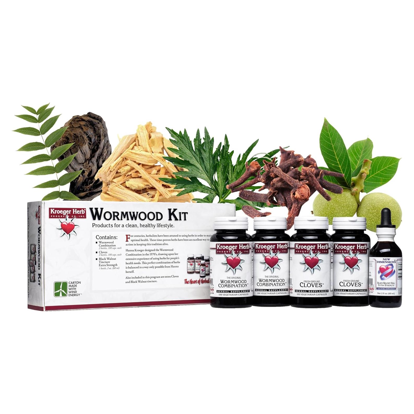 Kroeger Herb Ajenjo y Nogal Negro Detox - 1 Paquete de 1