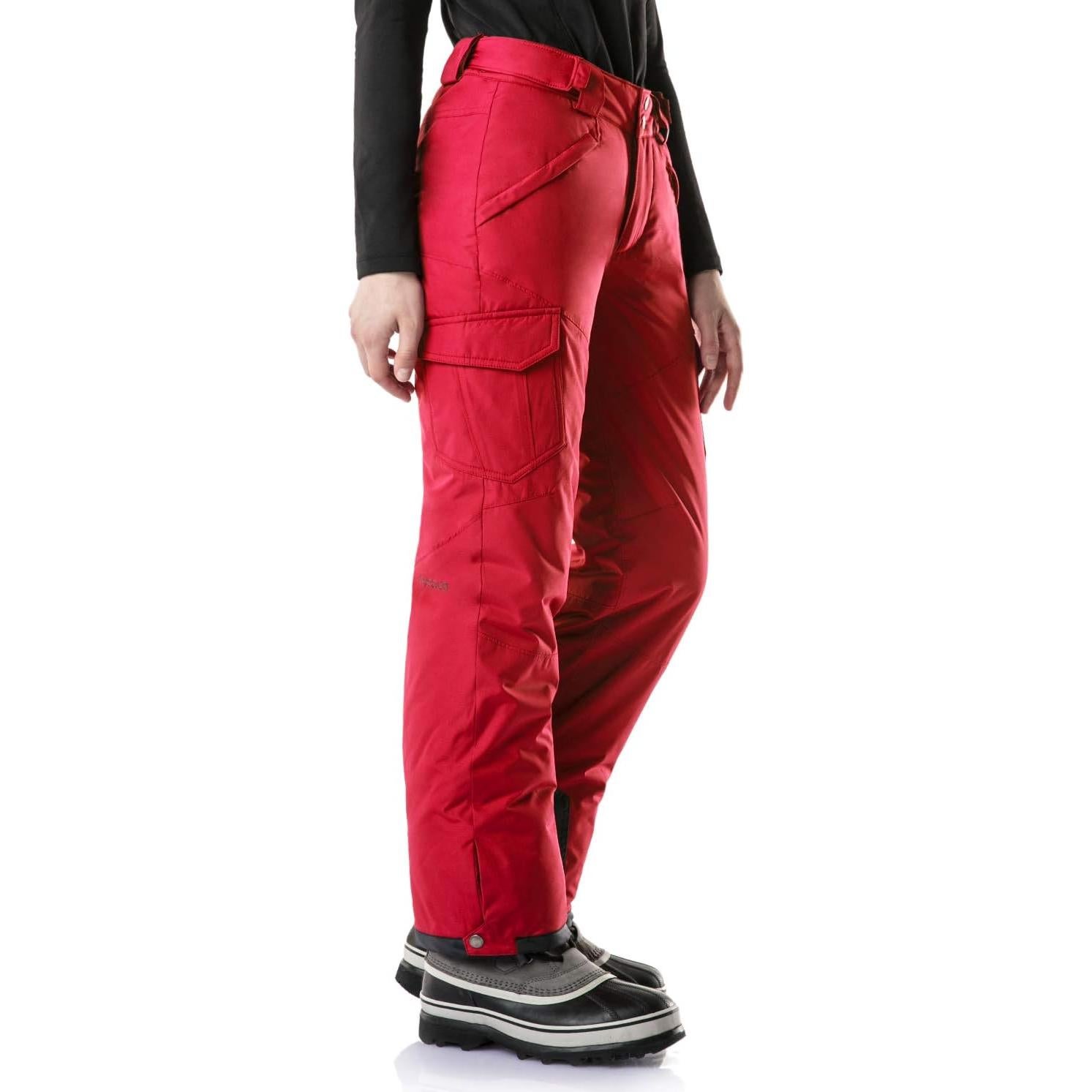 Pantalones de Nieve TSLA para Mujeres Rojo Núcleo Aislados