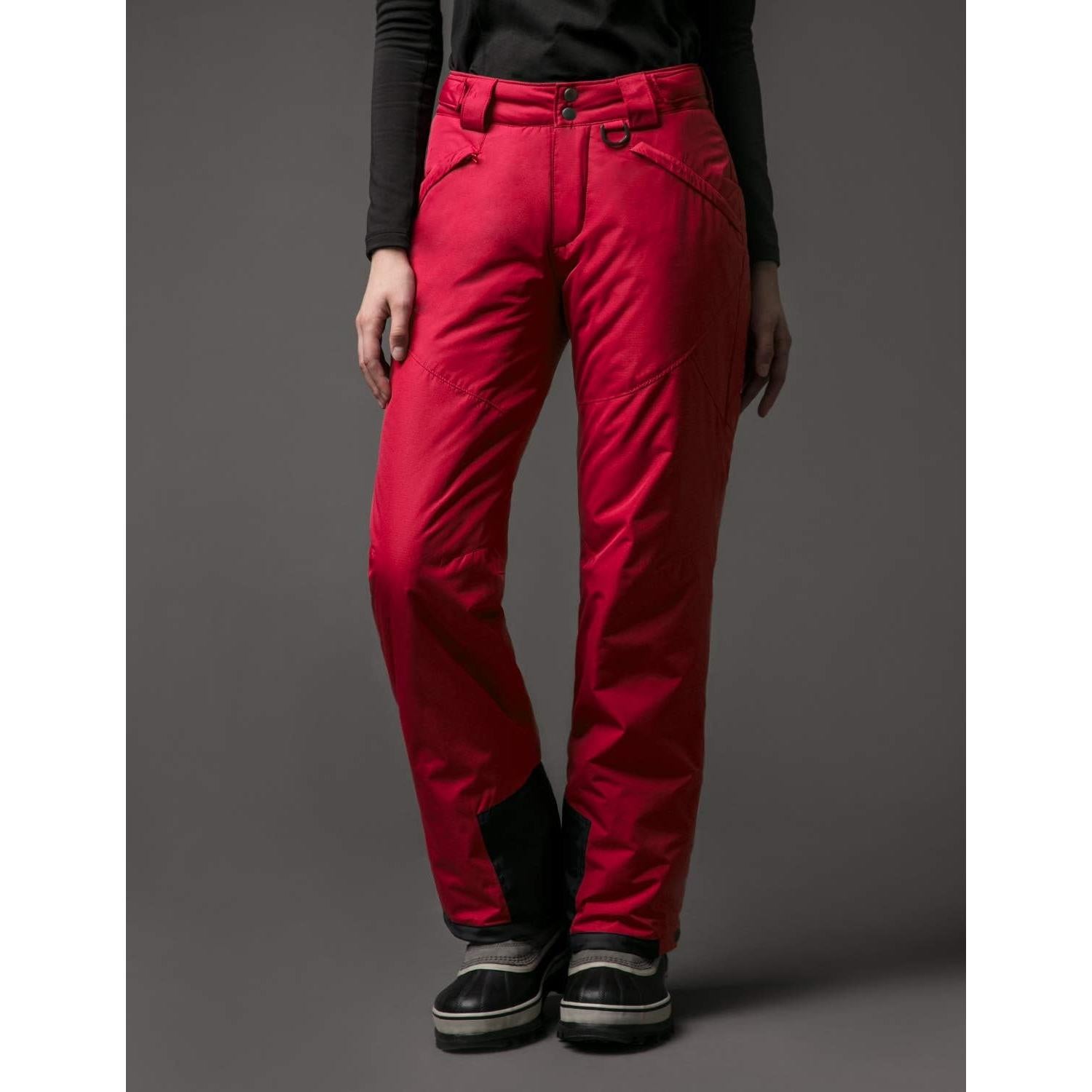 Pantalones de Nieve TSLA para Mujeres Rojo Núcleo Aislados