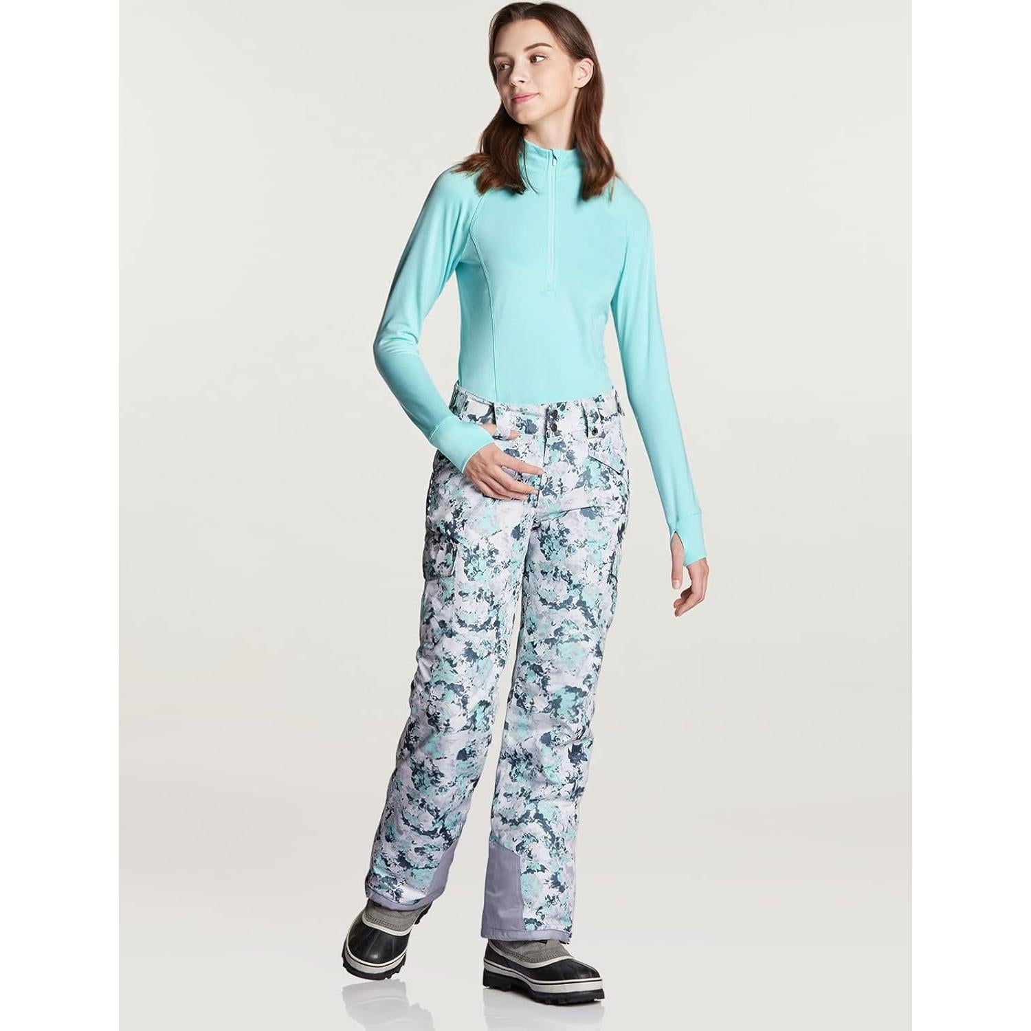 Pantalones de Nieve TSLA para Mujeres Aislados Impermeables