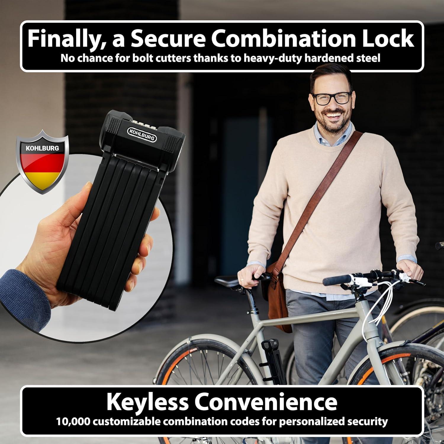 Candado Plegable KOHLBURG Florence 109 cm Alta Seguridad