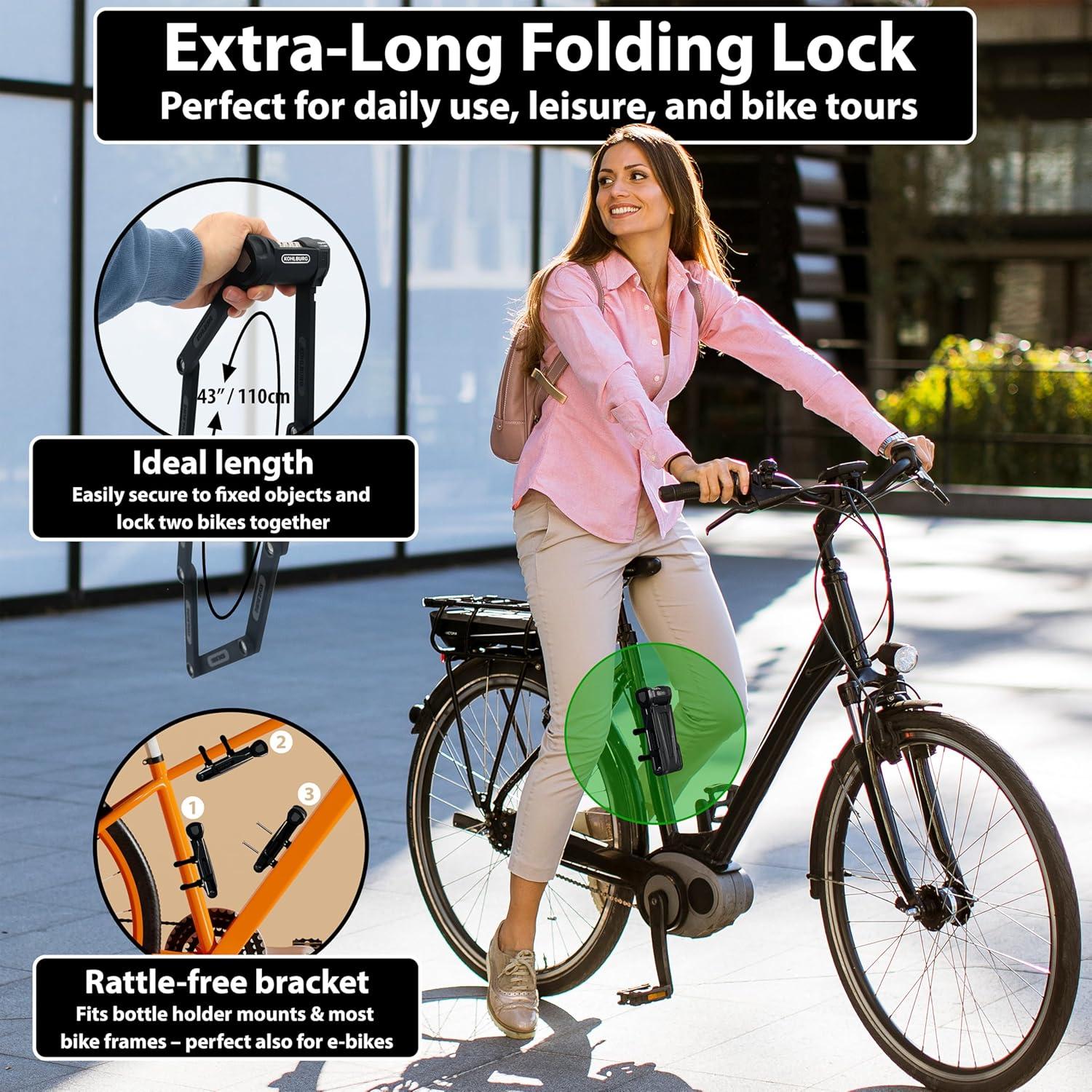 Candado Plegable KOHLBURG Florence 109 cm Alta Seguridad