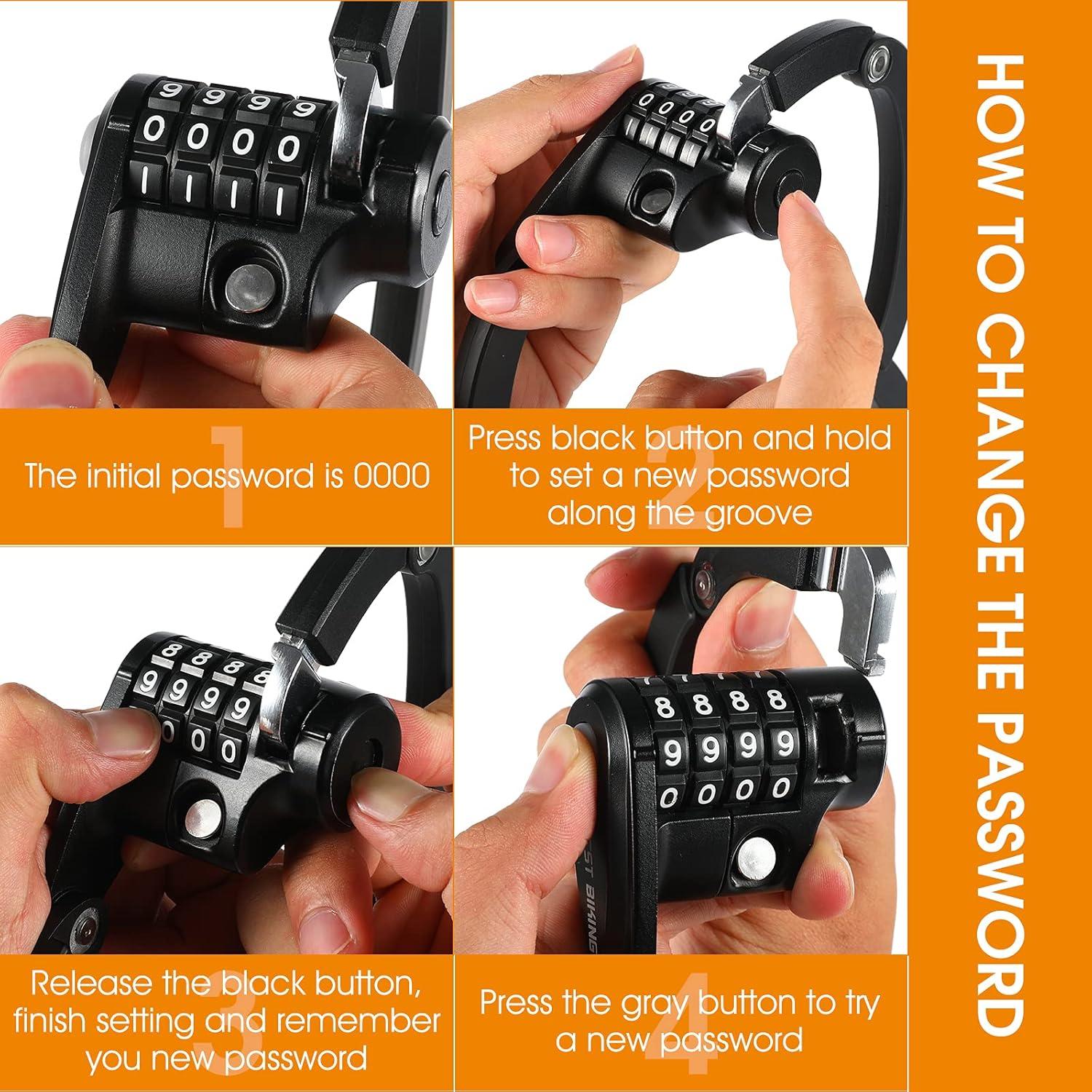 Candado Plegable de Alta Seguridad CYCLESPEED 0.85m 4 Dígitos