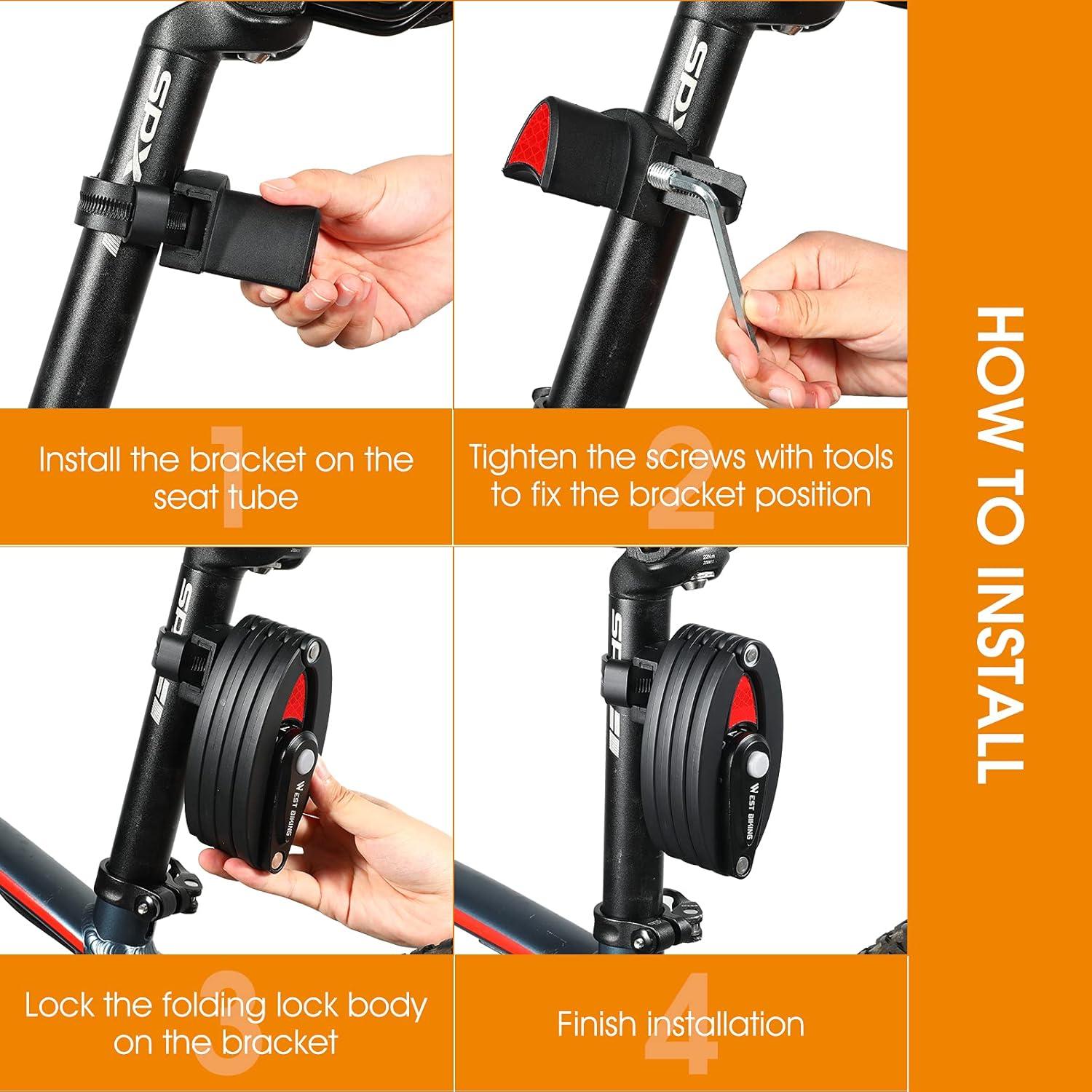 Candado Plegable de Alta Seguridad CYCLESPEED 0.85m 4 Dígitos