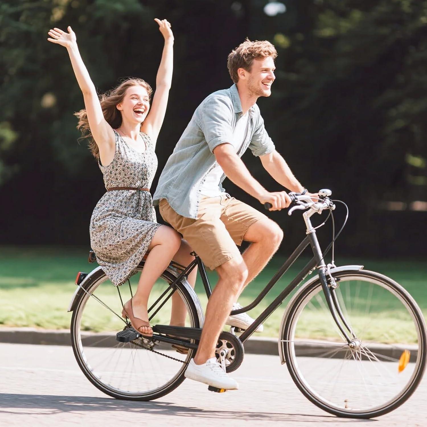 Pedales Traseros Plegables Shwsed para Bicicleta 15mm Antideslizantes