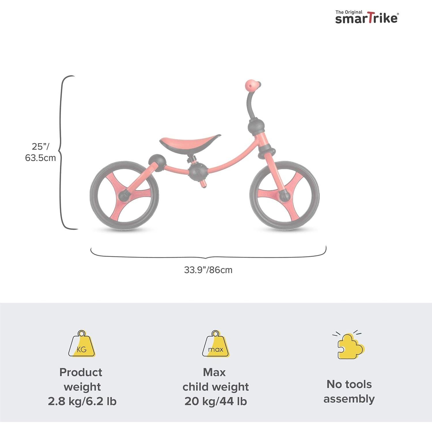 Bicicleta de Equilibrio smarTrike 2 en 1 Roja para Niños