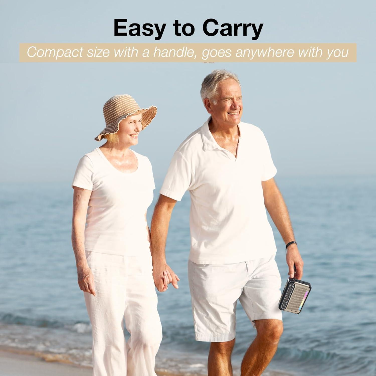 Radio Solar Portátil G Keni AM FM SW Bluetooth 1200mAh