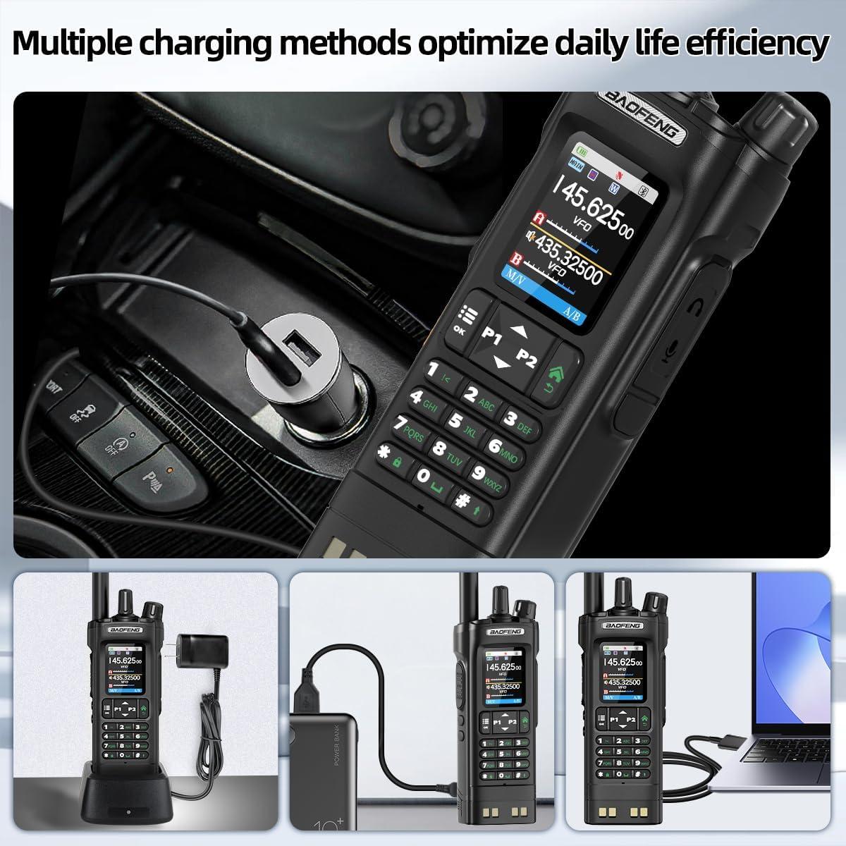 Radio de Mano BAOFENG UV-32 10W con GPS y NOAA