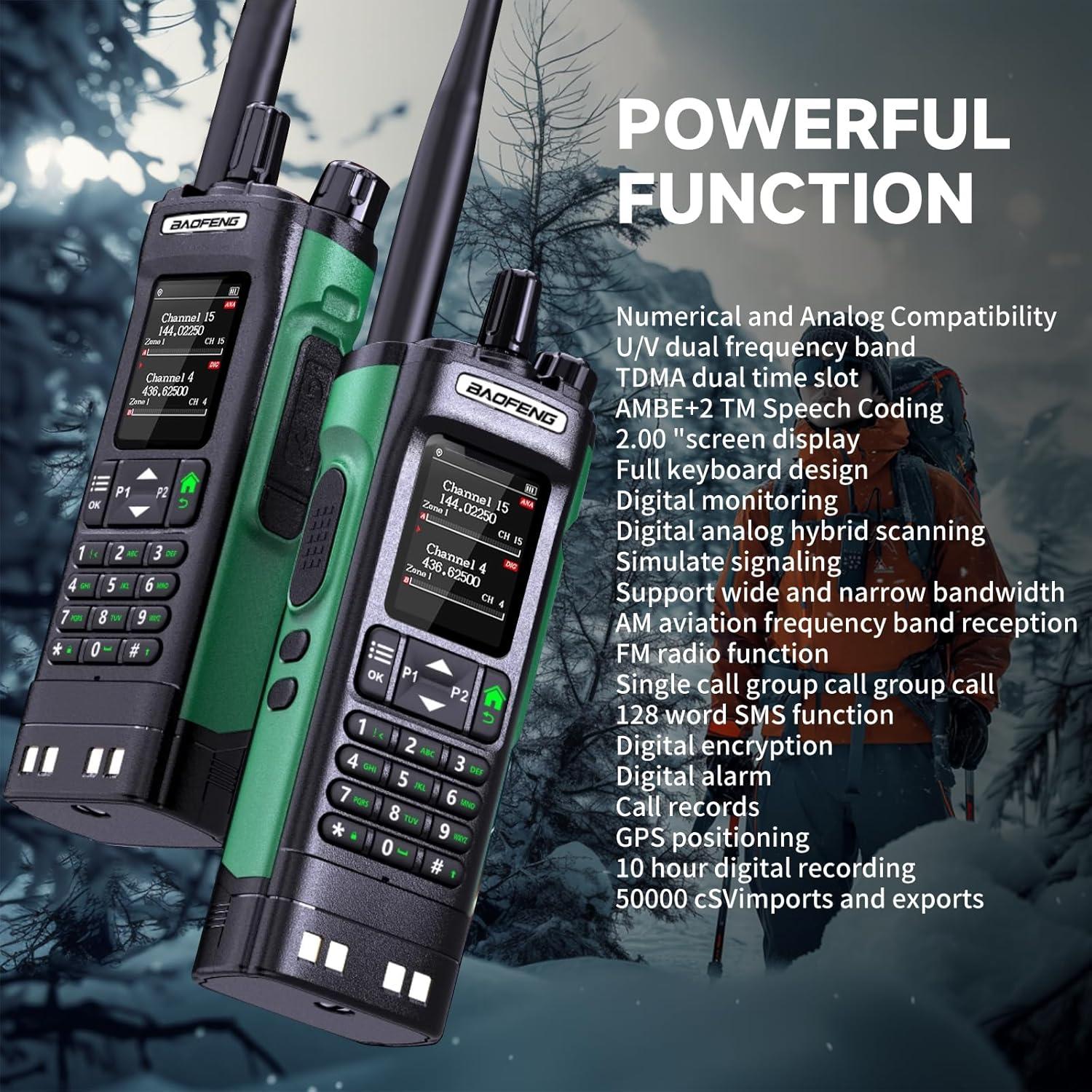 Radio DMR Baofeng DM-32UV 10W GPS Dual UHF/VHF