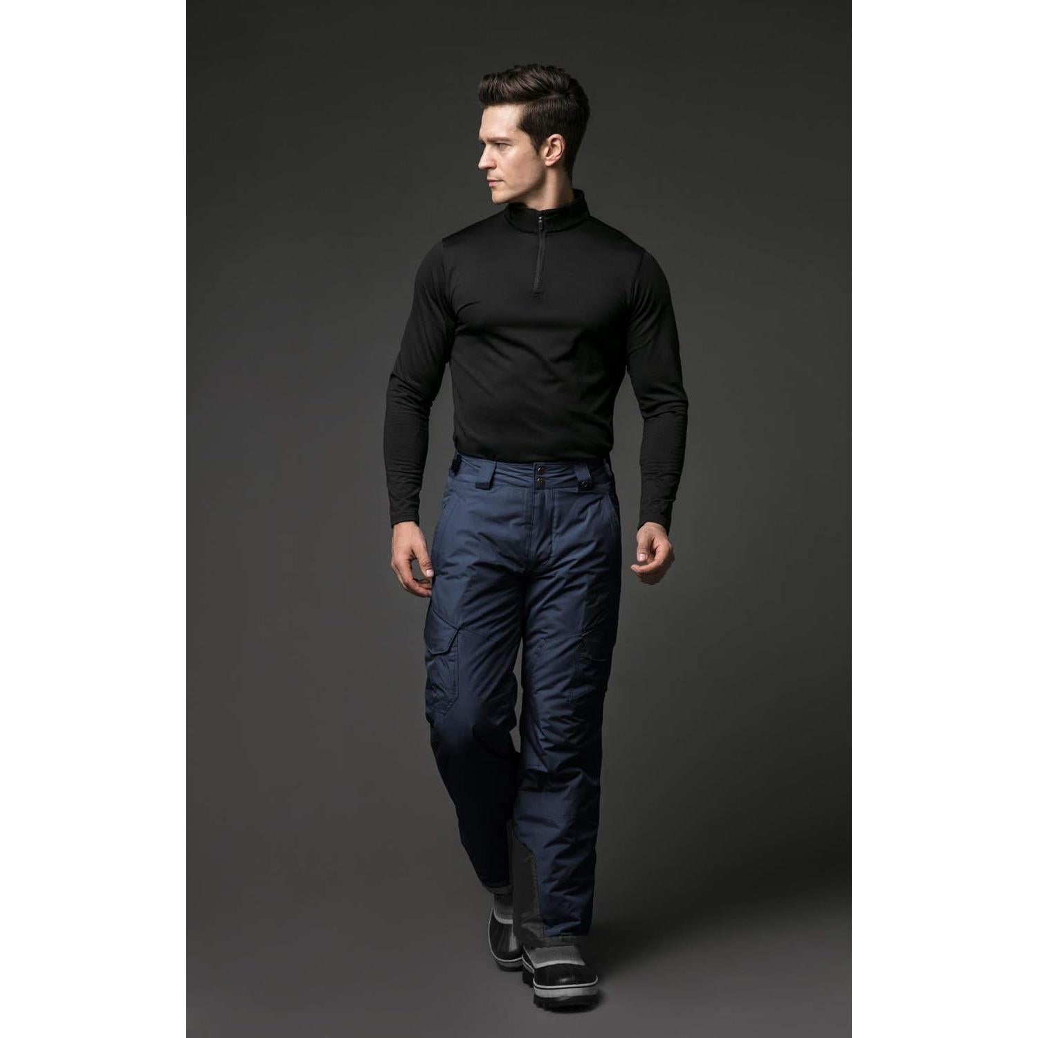 Pantalones de Nieve TSLA para Hombre XX-Large Impermeables