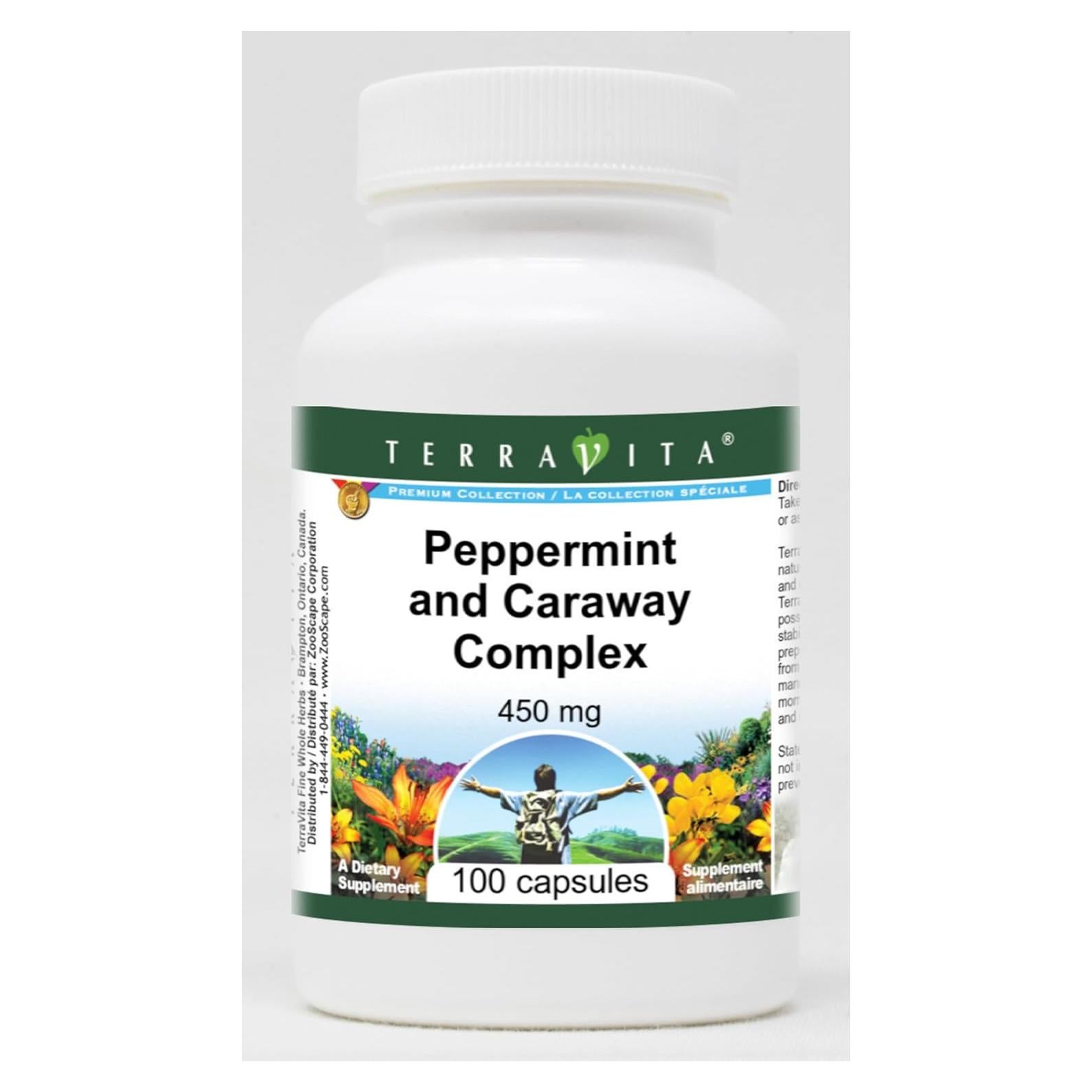 Complejo de Menta y Comino TerraVita 450 mg 100 Cápsulas