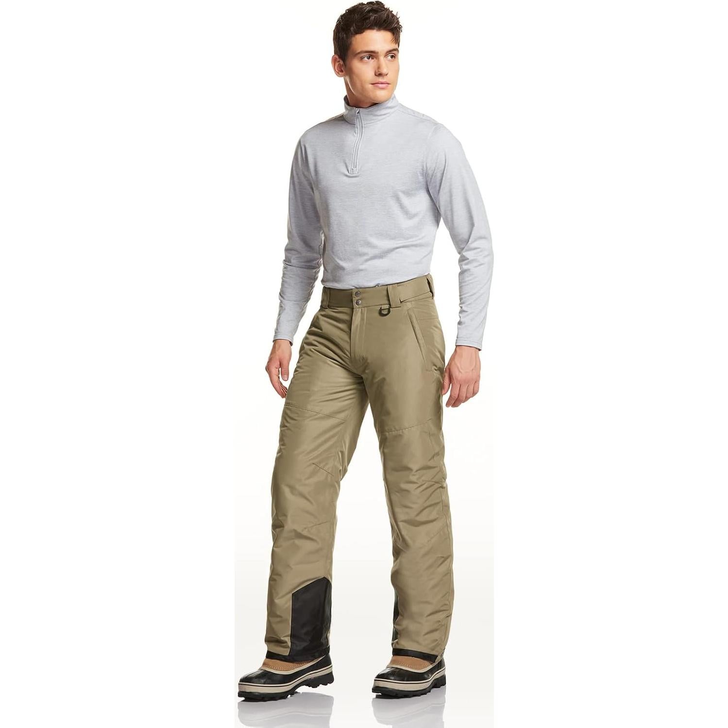Pantalones de Nieve TSLA para Hombre 3X Grande Caqui