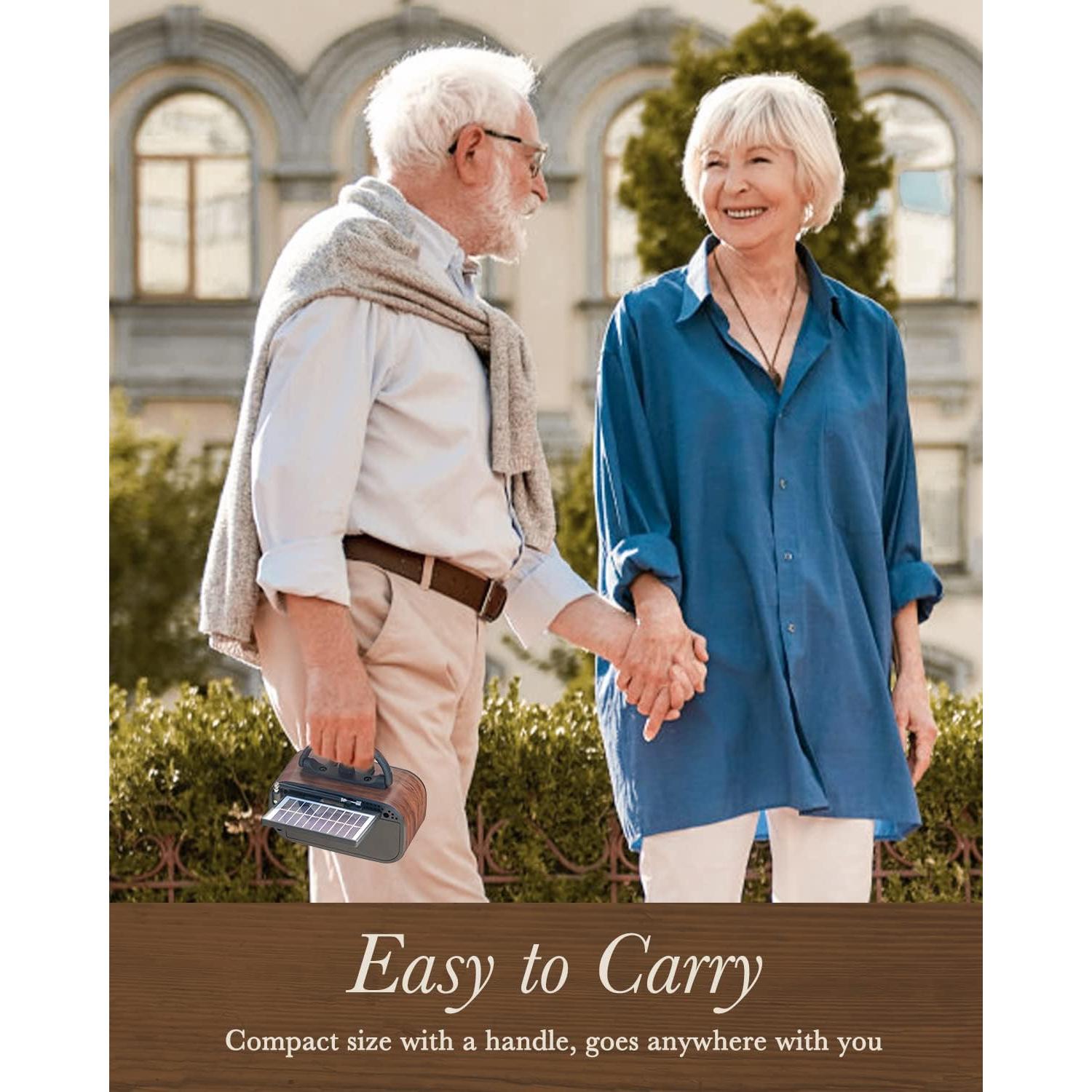 Radio Portátil PRUNUS J-150 AM FM Bluetooth Retro 0.54 kg