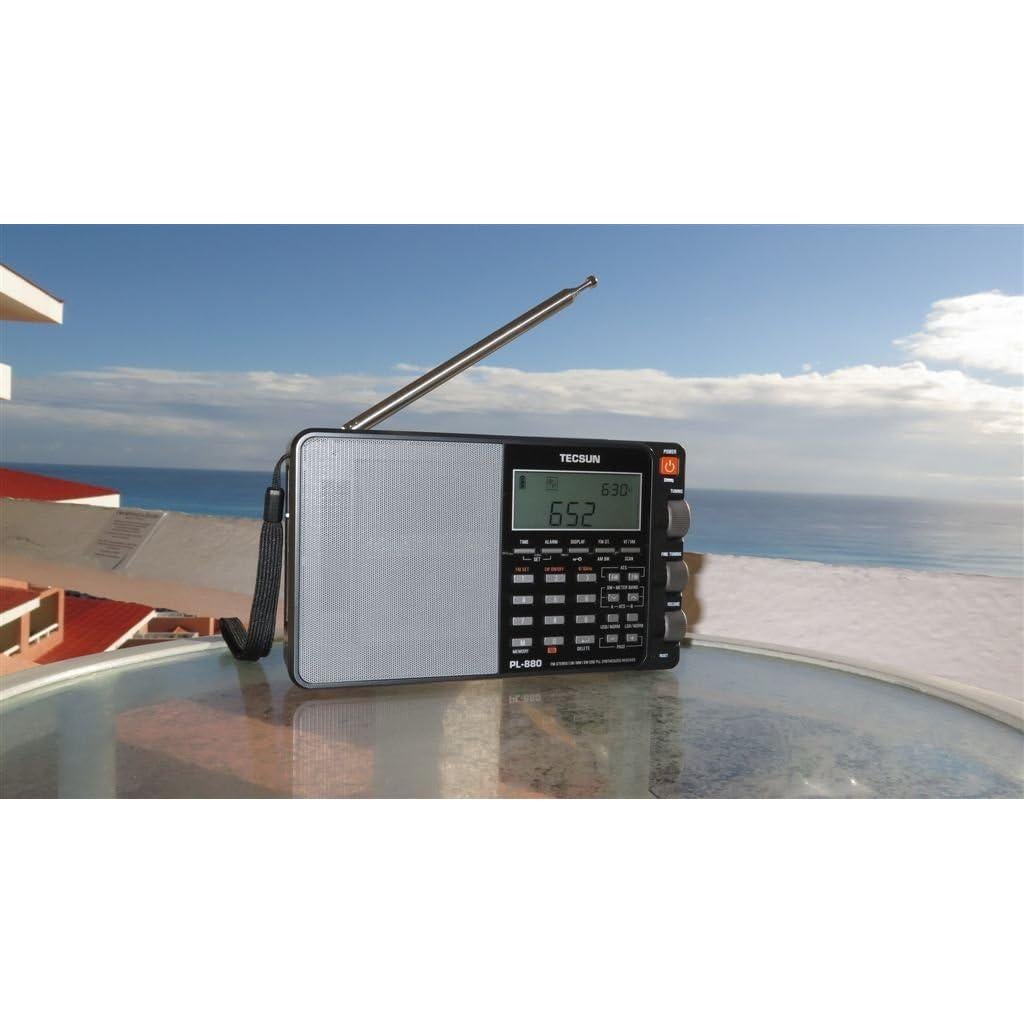 Radio Digital Portátil Tecsun PL880 AM/FM SSB 0.52 kg