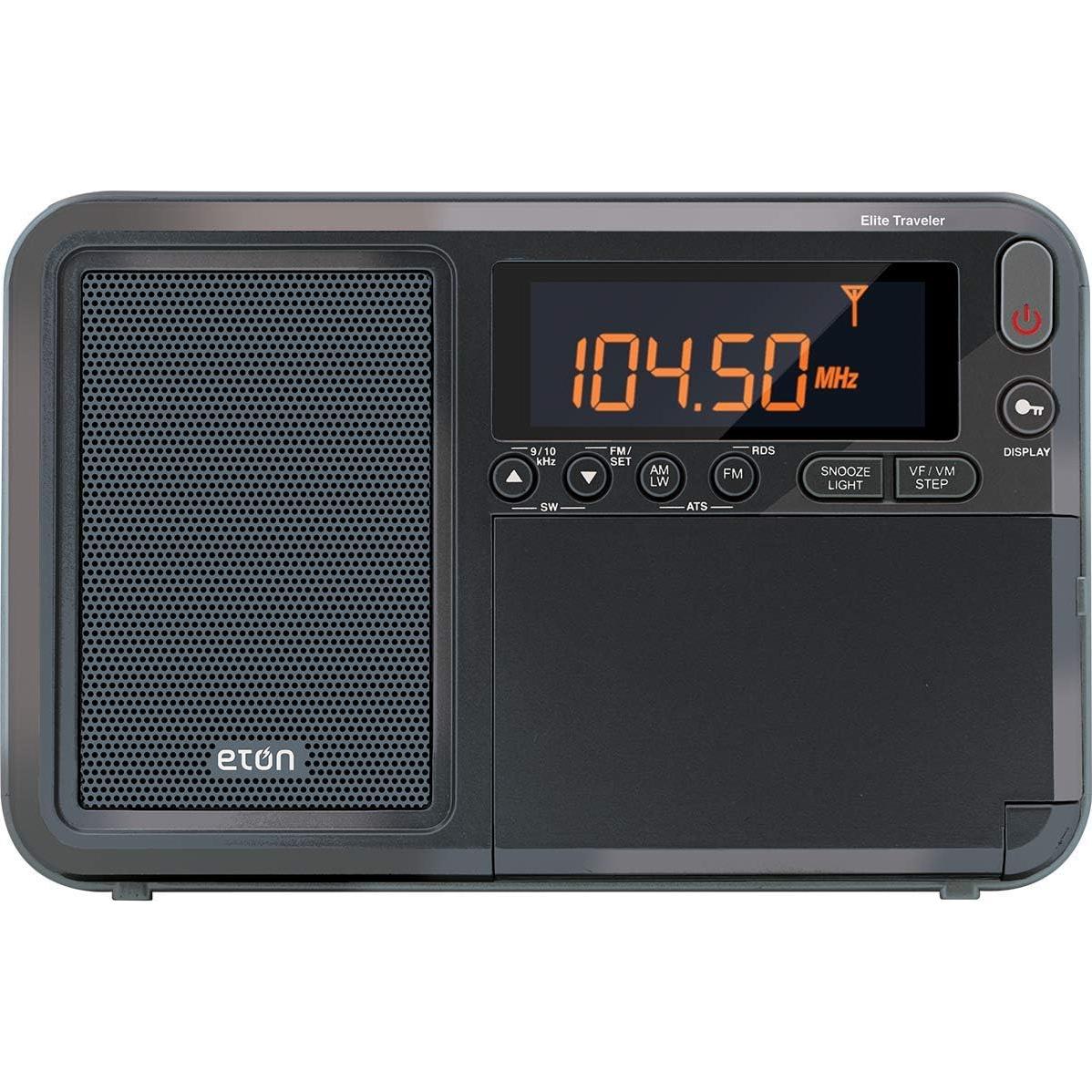 Radio Portátil Eton Elite Traveler AM/FM con RDS y Alarma