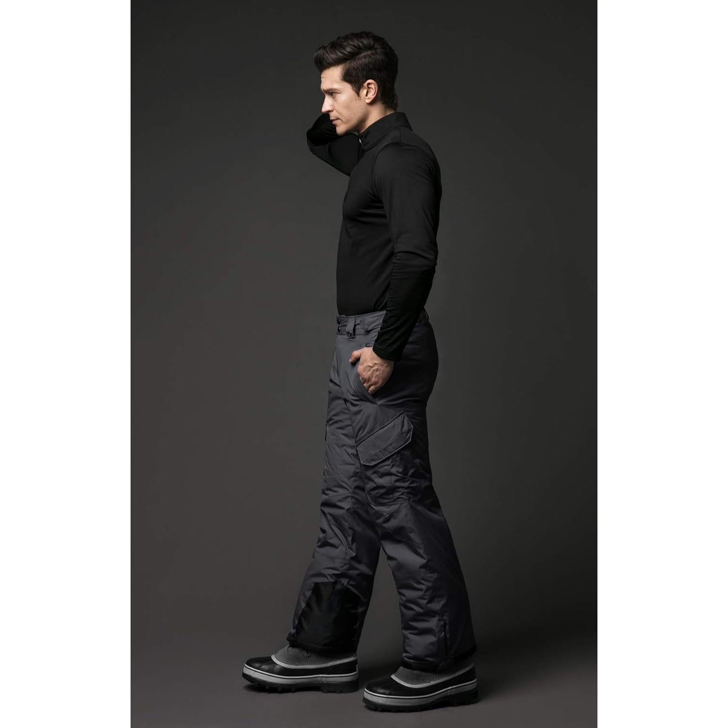 Pantalones de Nieve TSLA para Hombre XX-Large Impermeables