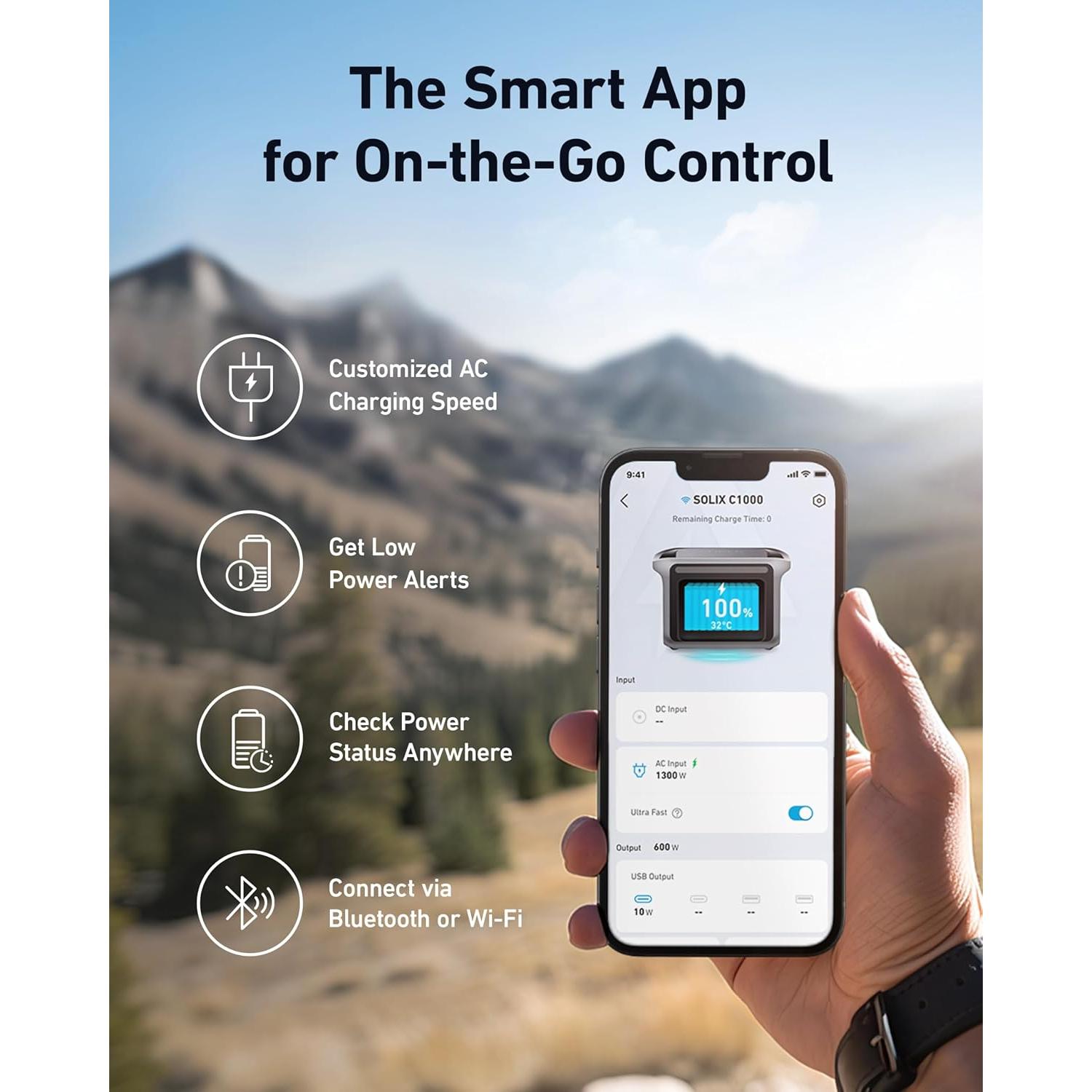 Estación de Energía Portátil Anker SOLIX C1000 1800W Solar