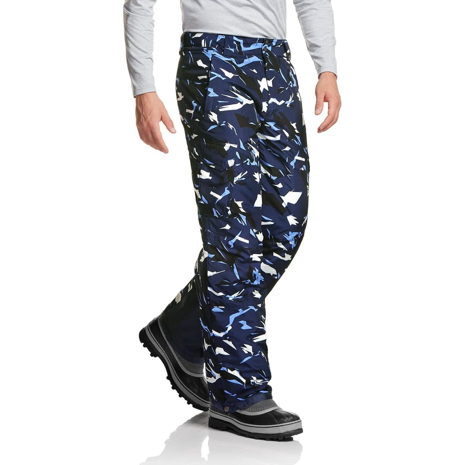 Pantalones de Nieve TSLA para Hombre XX-Large Azul