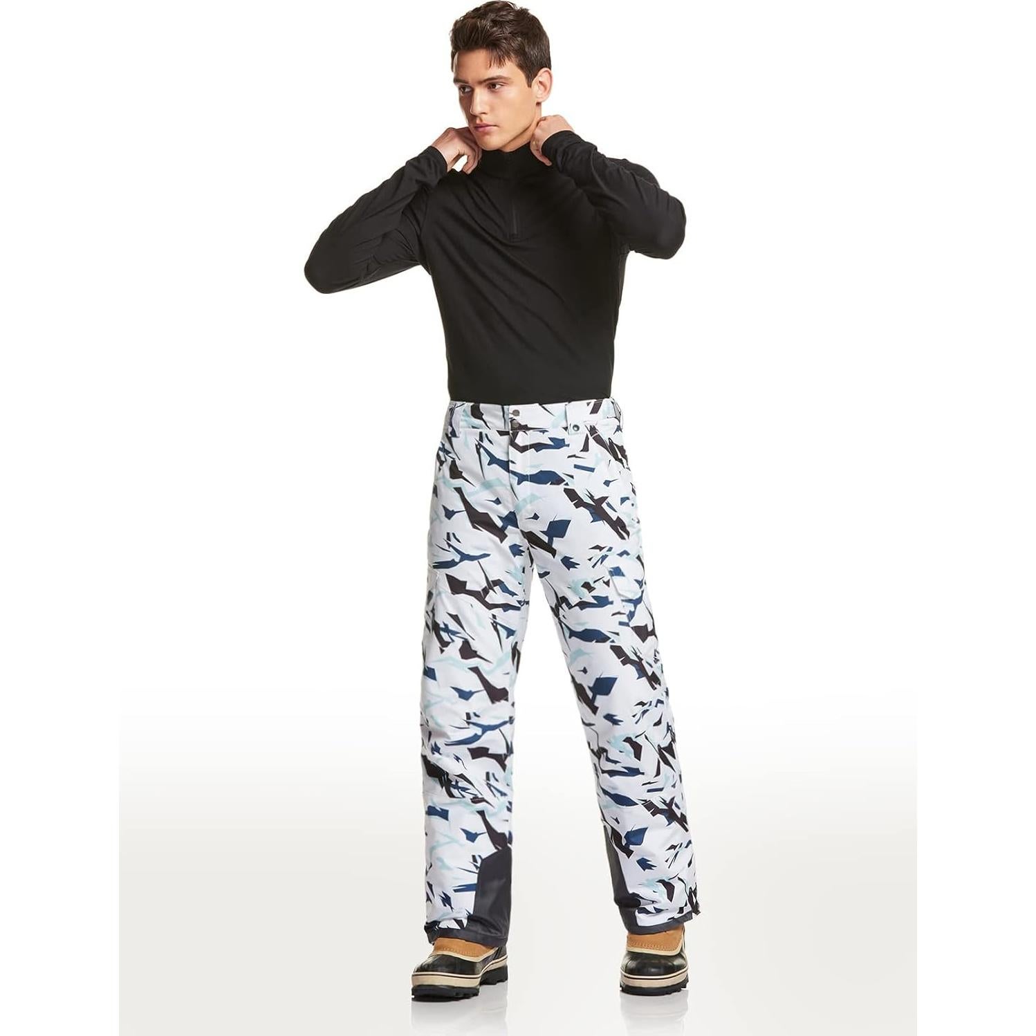 Pantalones de Nieve TSLA para Hombre XX-Large Impermeables