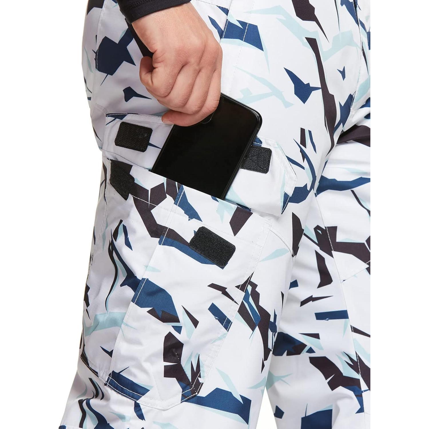 Pantalones de Nieve TSLA para Hombre XX-Large Impermeables