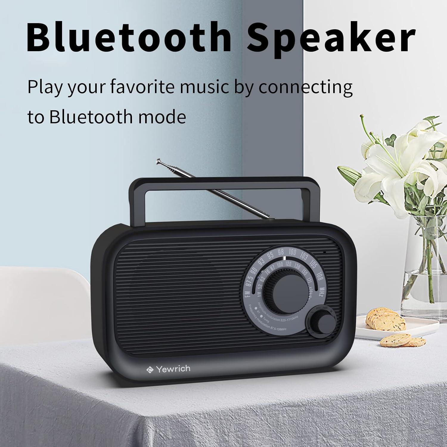 Radio Portátil AM FM Bluetooth Dongguan LT-BT2105 - Negro