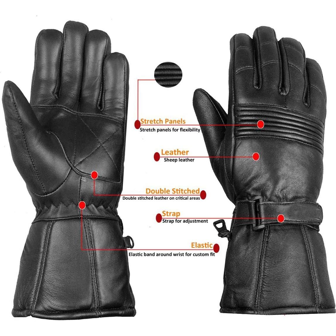 Guantes de Invierno Jackets 4 Bikes, Cuero de Oveja Térmicos