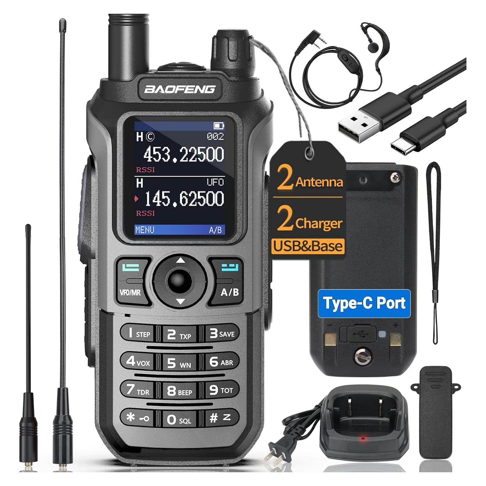 Walkie Talkie Baofeng UV-21R Portátil 999 Canales IP54