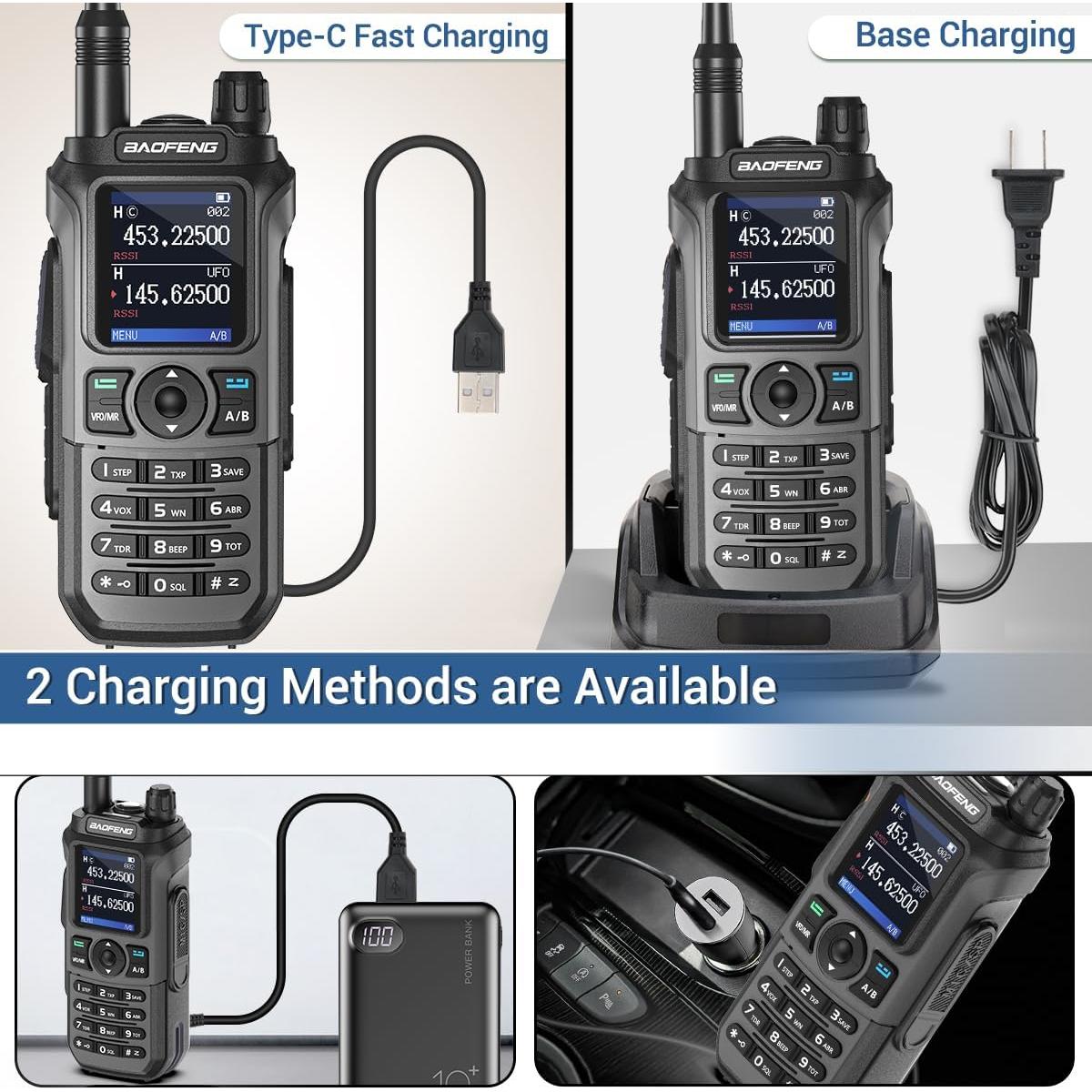 Walkie Talkie Baofeng UV-21R Portátil 999 Canales IP54