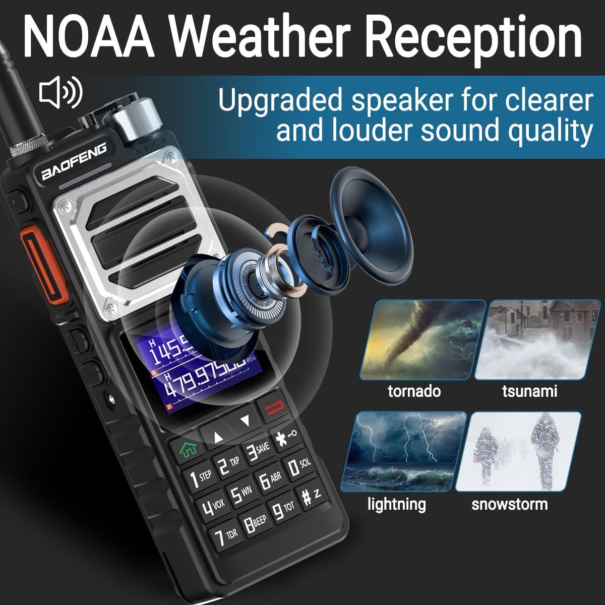 Radio de Ham Baofeng UV-25 Portátil 10W Carga Tipo-C 5200mAh