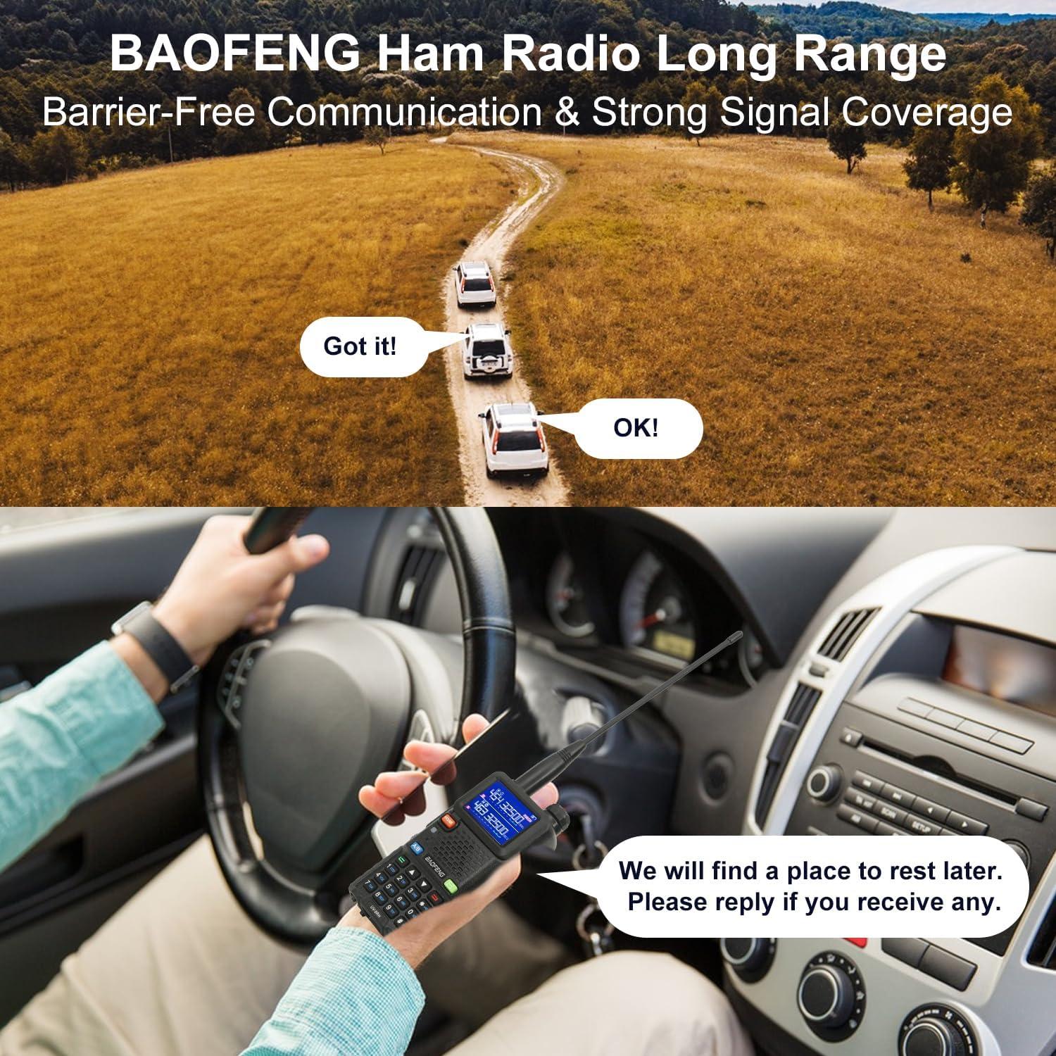 Radio BAOFENG UV-5RM 10W Portátil con Antena Táctica 2500mAh