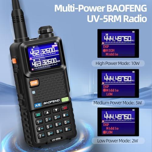 Radio BAOFENG UV-5RM 10W Portátil 2 Vías con Batería 2500mAh