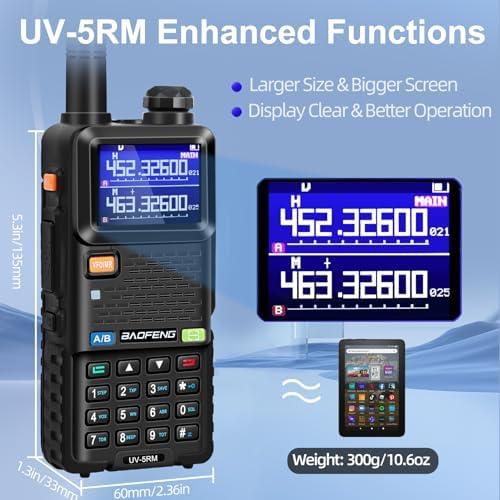 Radio BAOFENG UV-5RM 10W Portátil 2 Vías con Batería 2500mAh