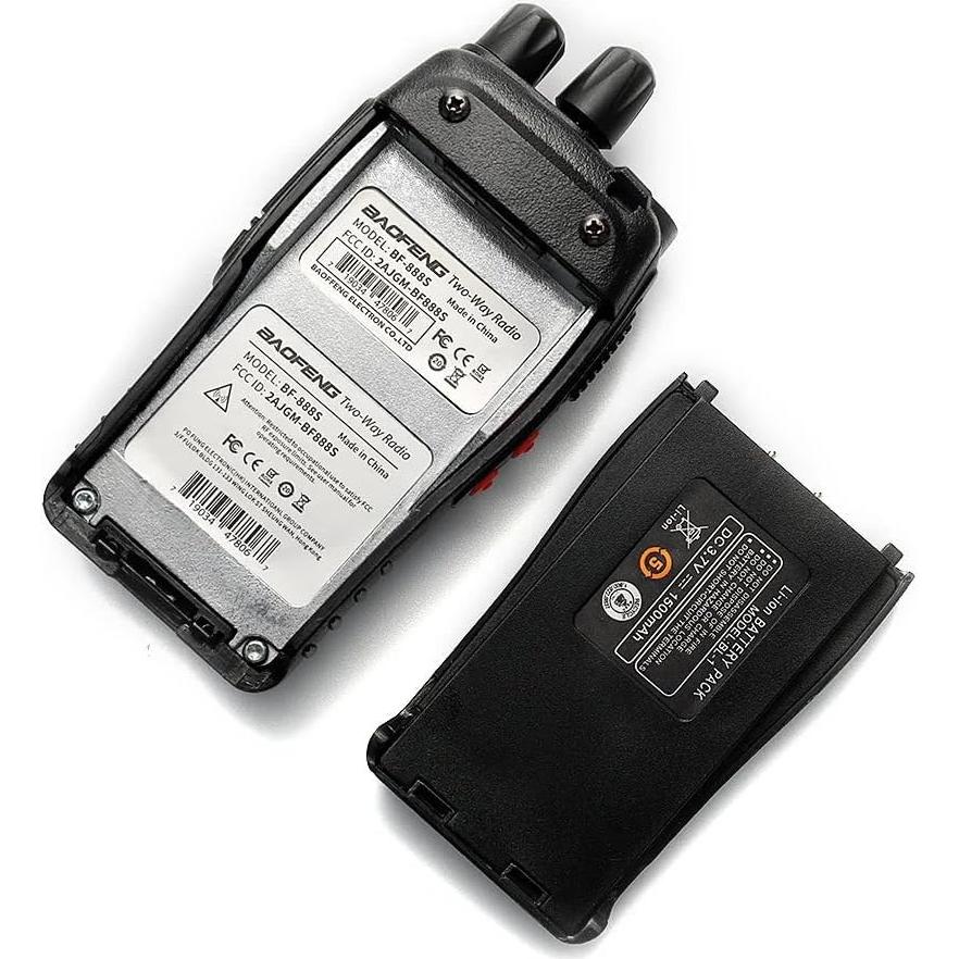 Walkie Talkies Baofeng BF-888S Recargables 2 Paquete 1500mAh