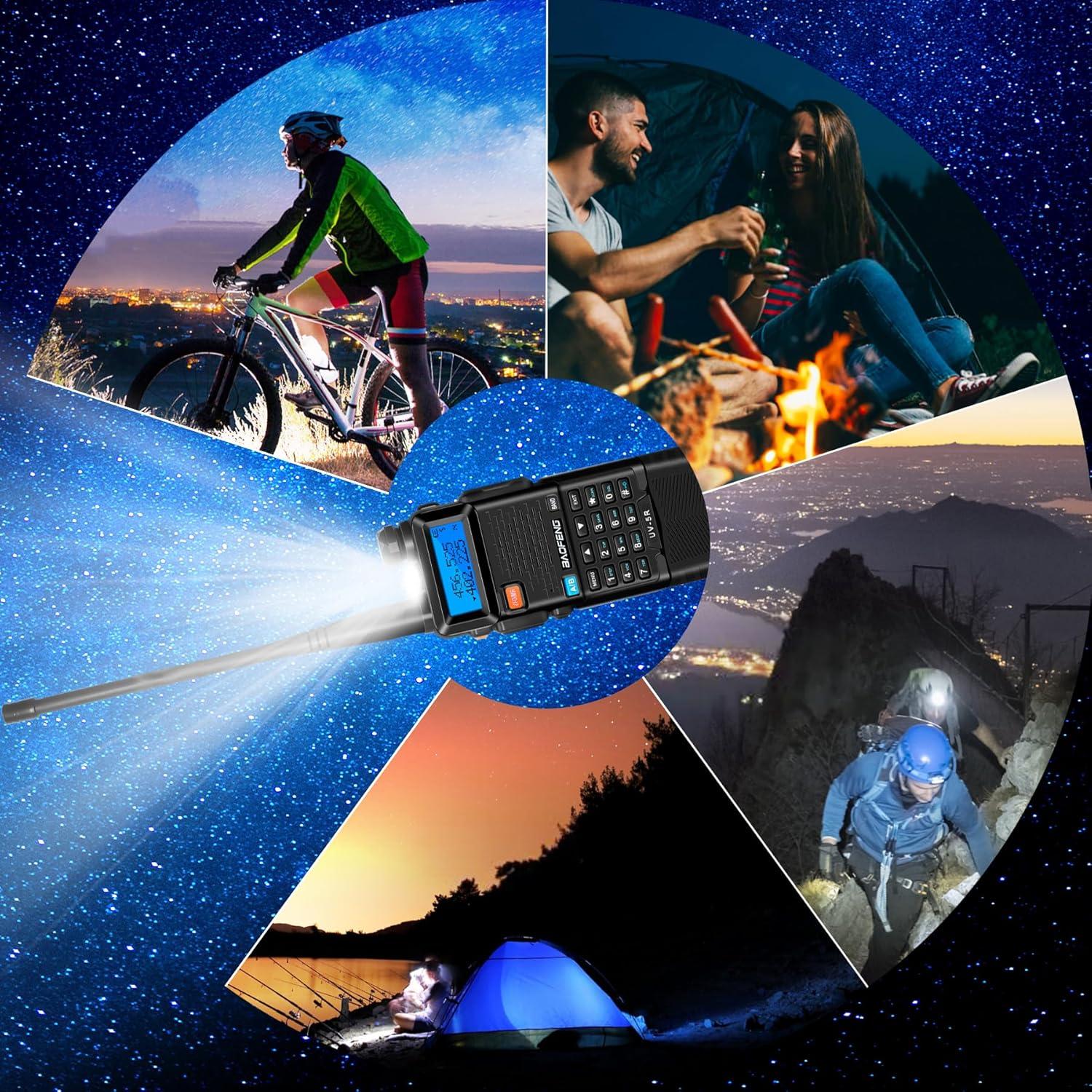 Radio BAOFENG UV-5R 8W Doble Banda 3800mAh Walkie Talkie